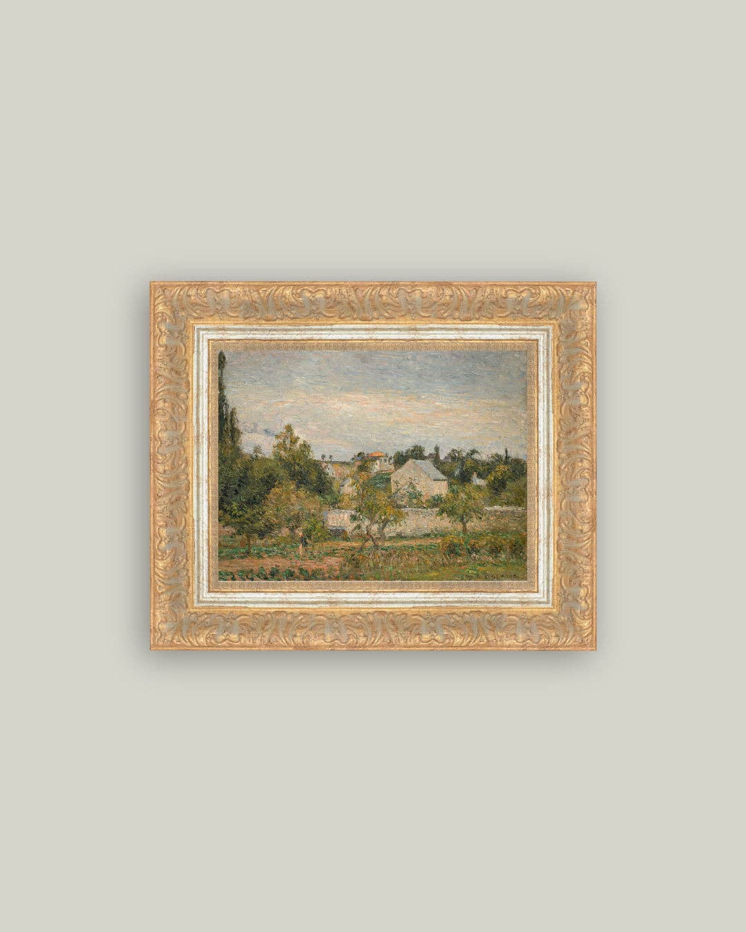 Hermitage Pontoise Framed Antique Style Art