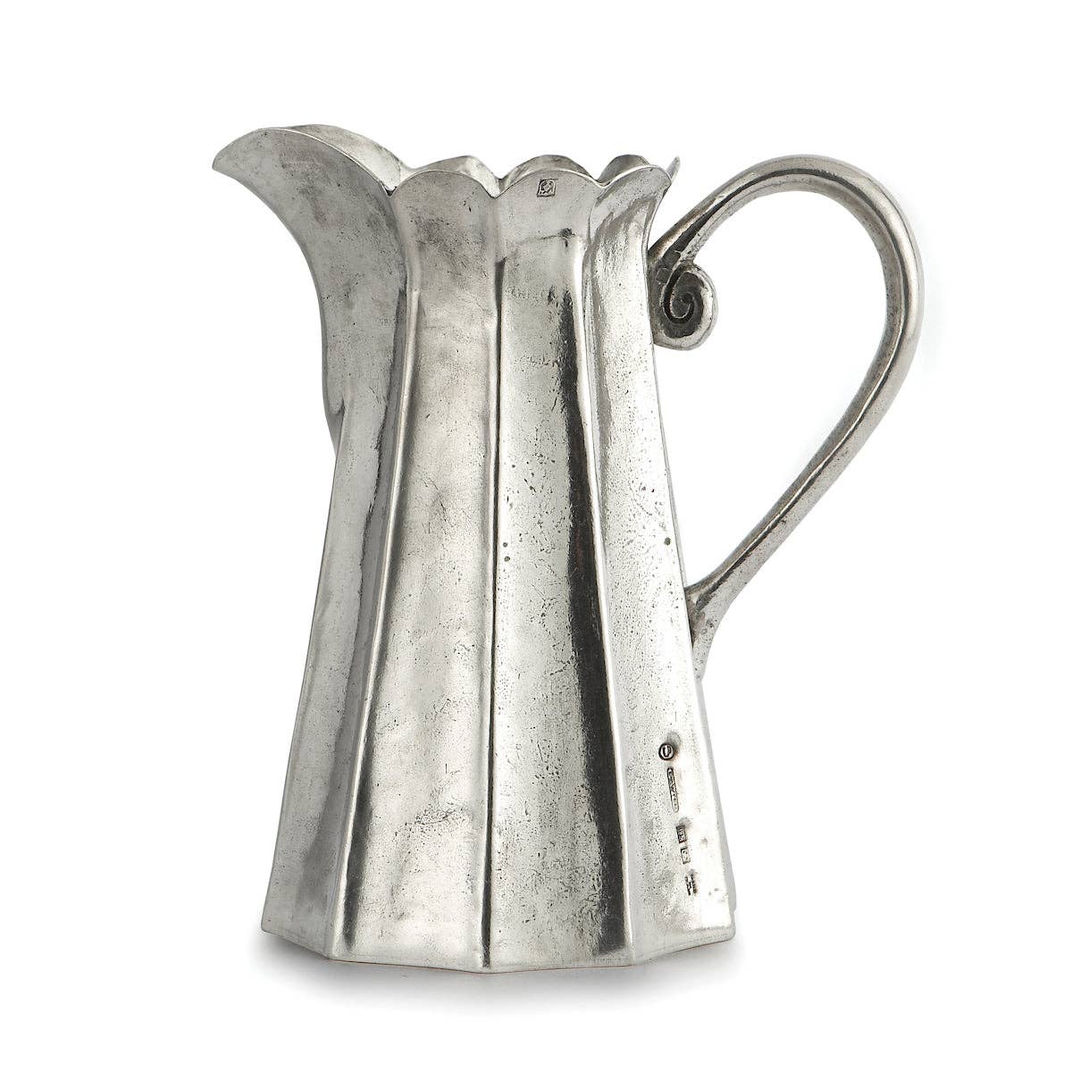 Vintage Tall Scalloped Pitcher