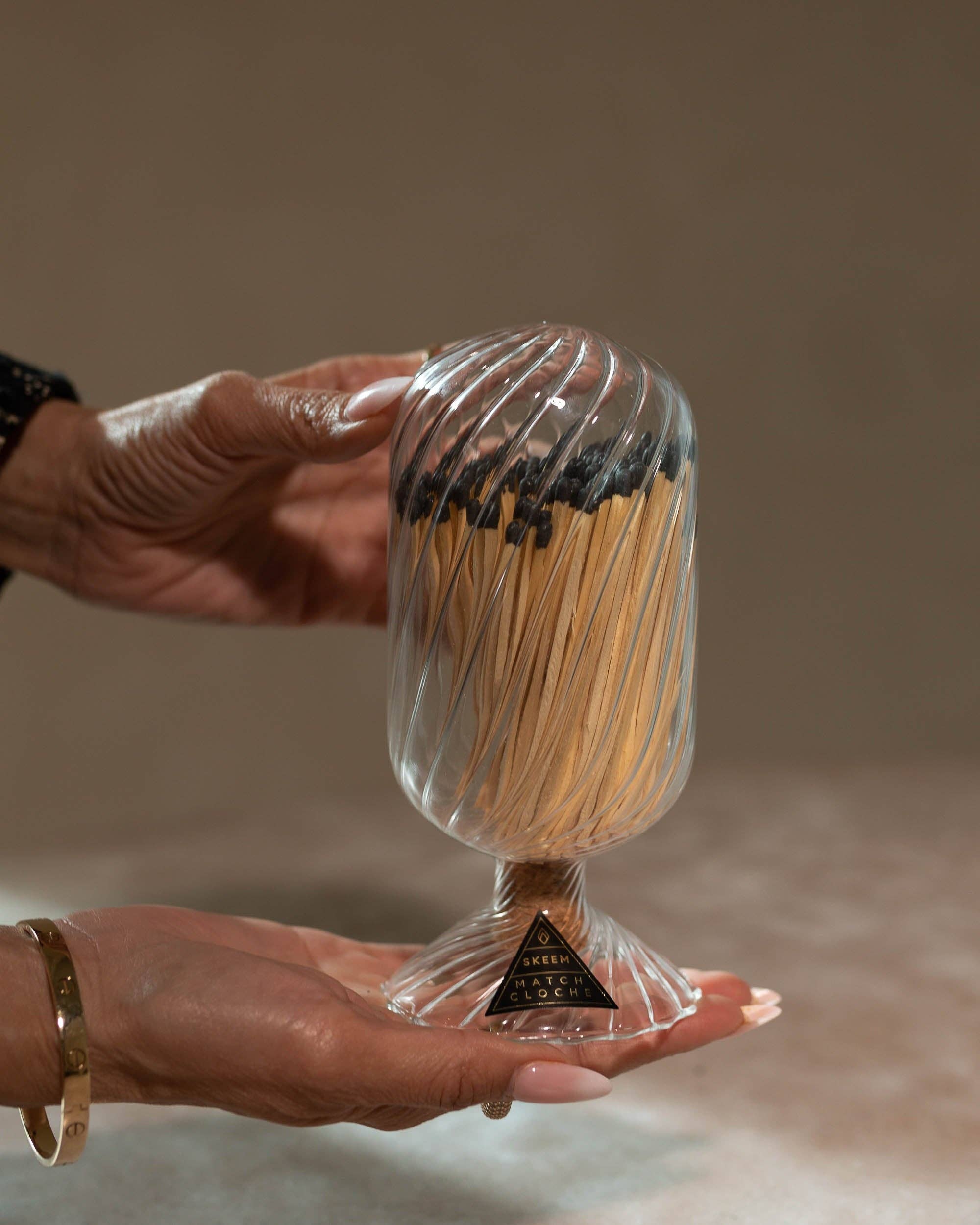Voltaire Hand-Blown Glass Match Cloche