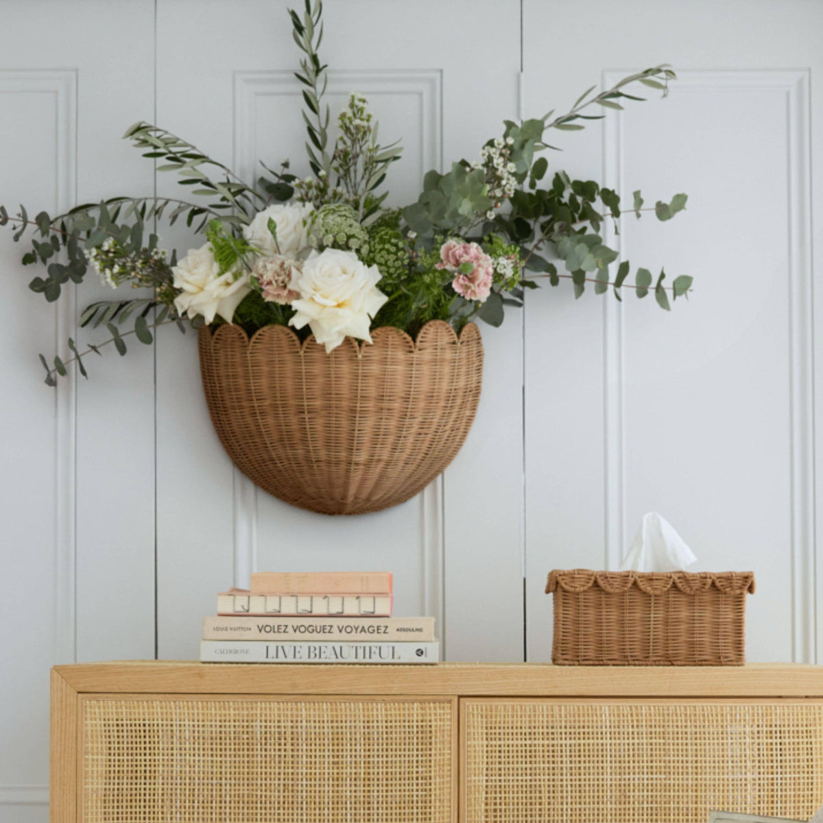 Bonnie Scalloped Rectangle Tissue Box Cover