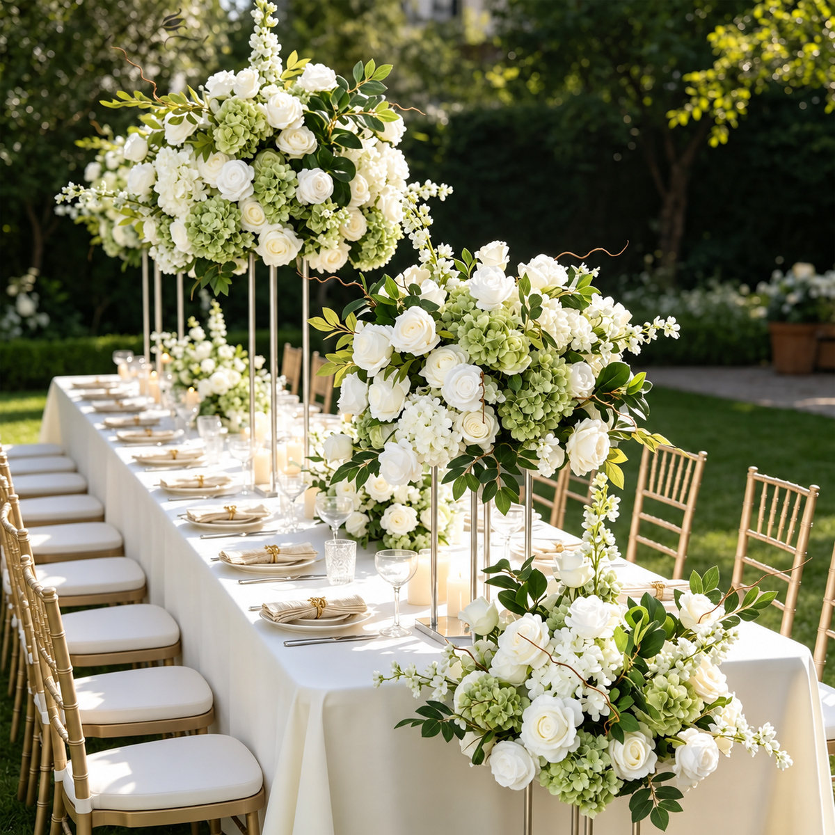 Faux Hydrangea Single Stem