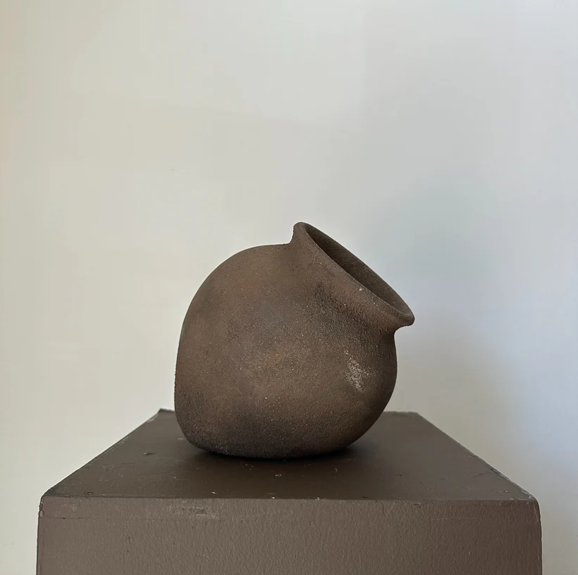 Brownstone Angled Vase