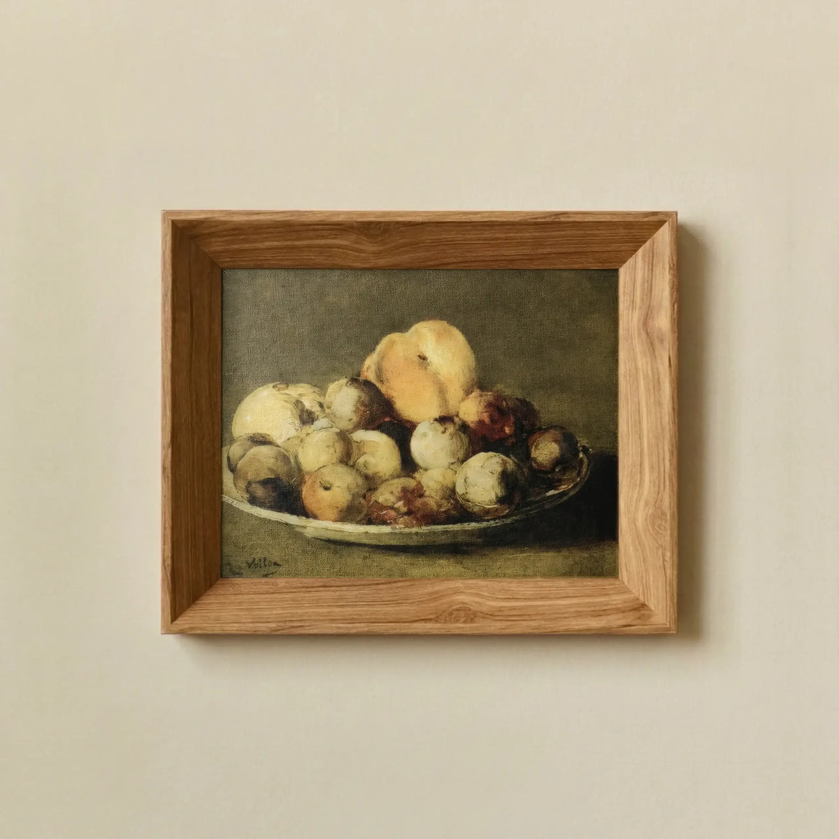 Still Life with Plums and Peaches by Antoine Vollon