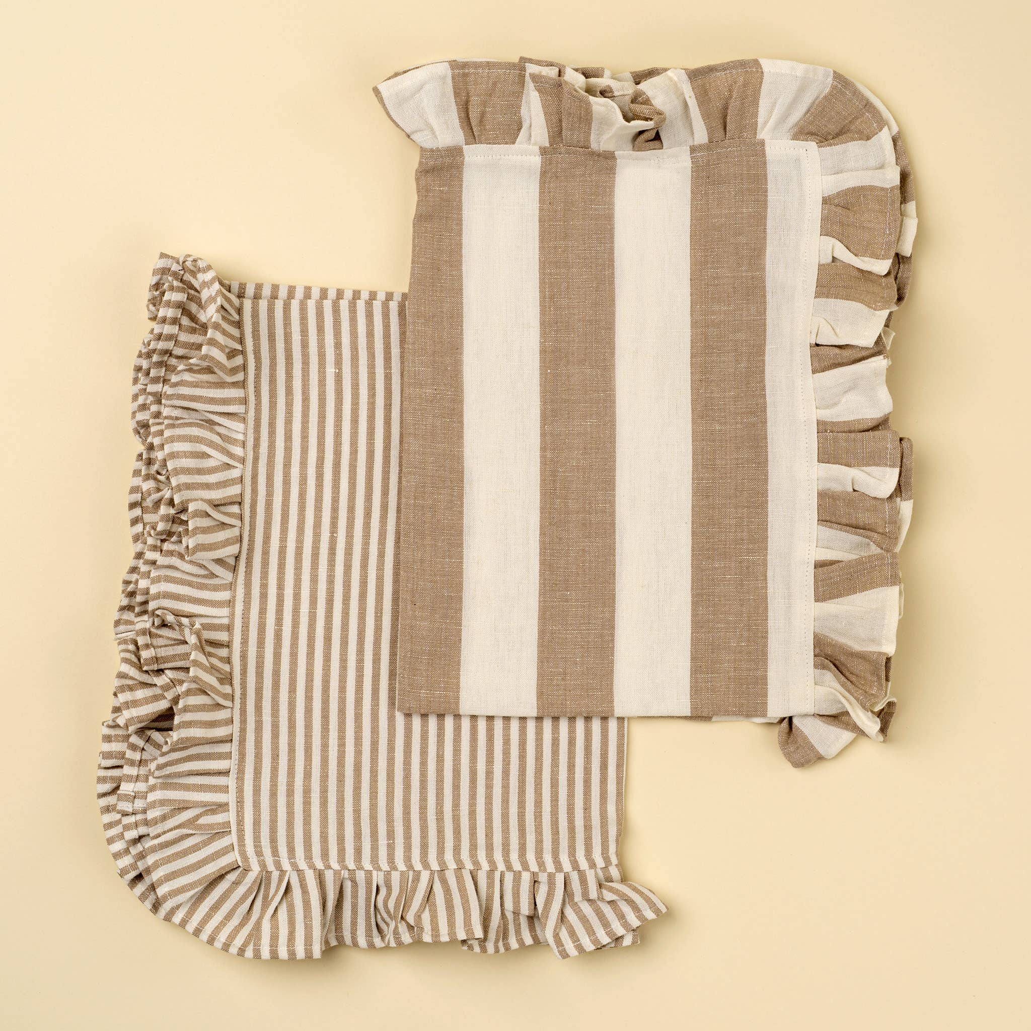 Ruffle Stripe Tea Towels