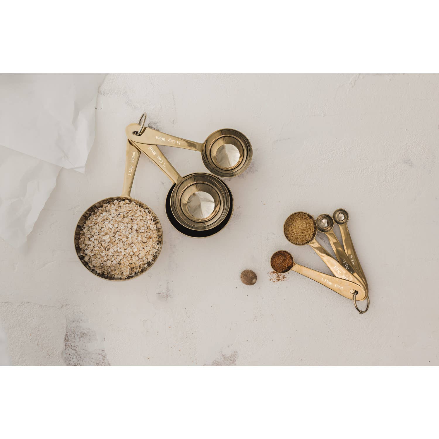 Gold Measuring Cups |Set of 4