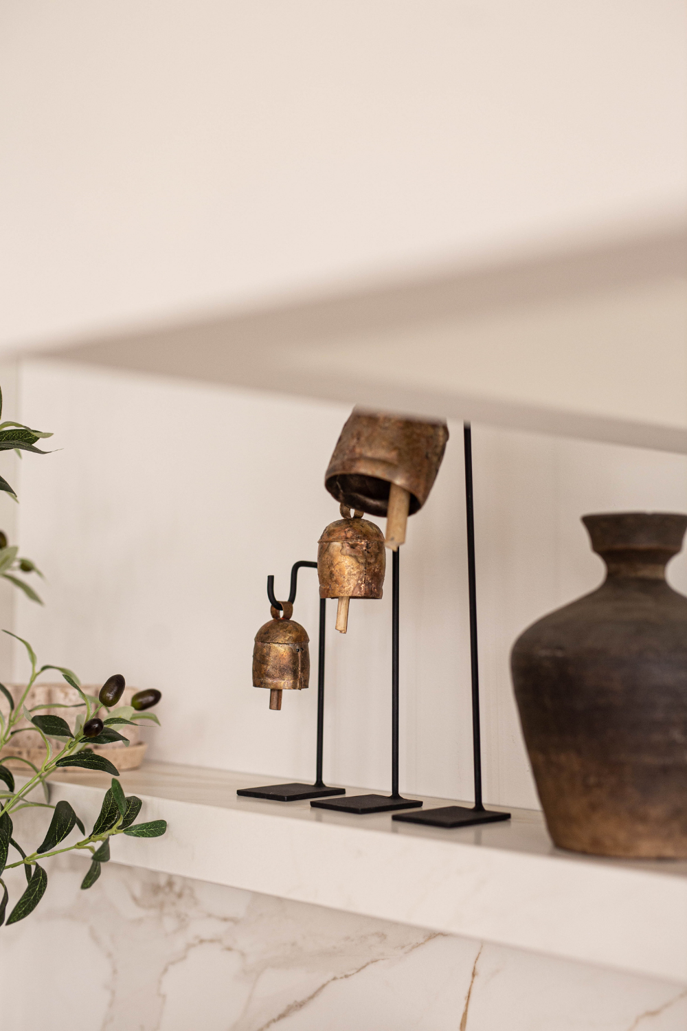 Vintage Inspired Iron Bell Stands