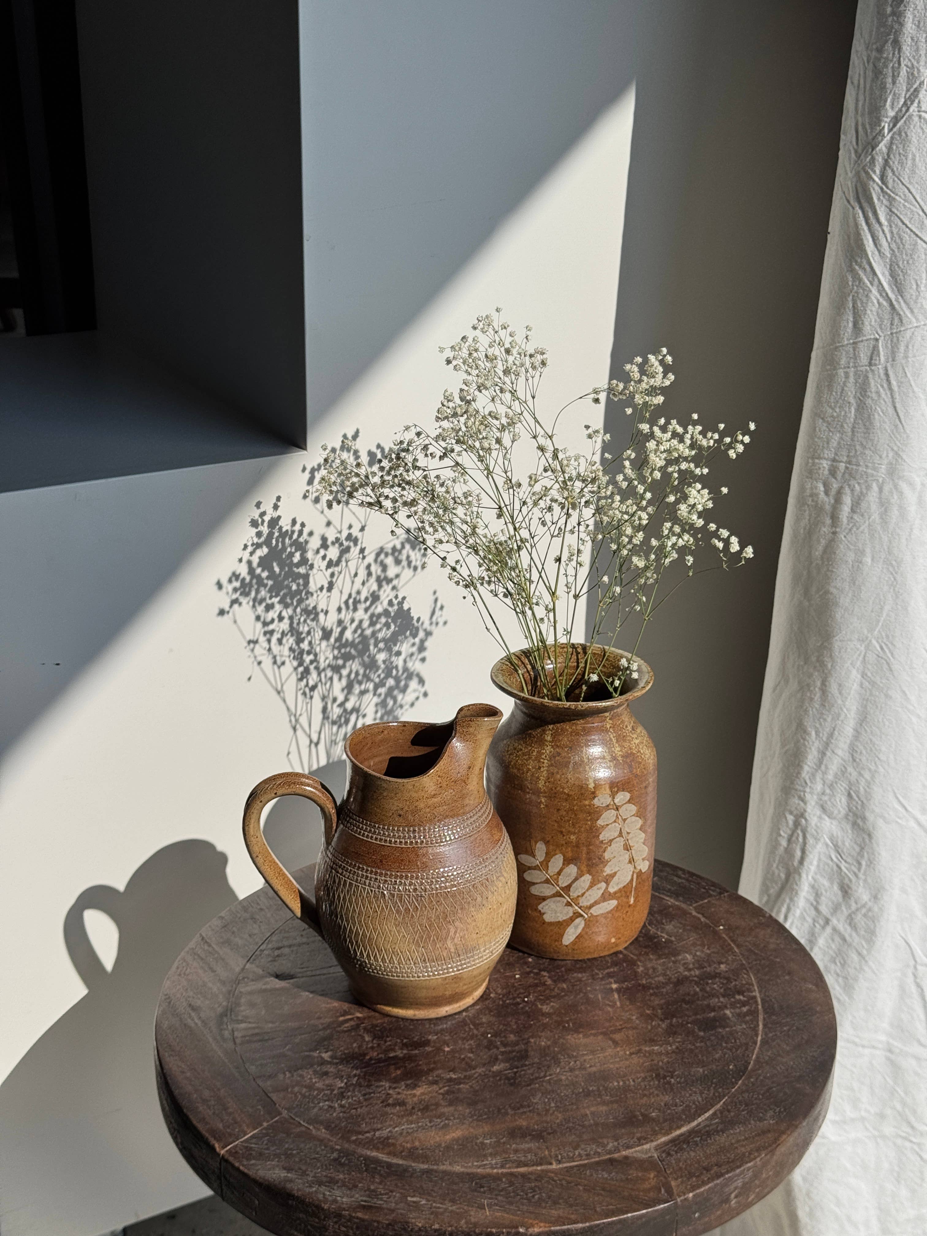 Found French Floral Vase
