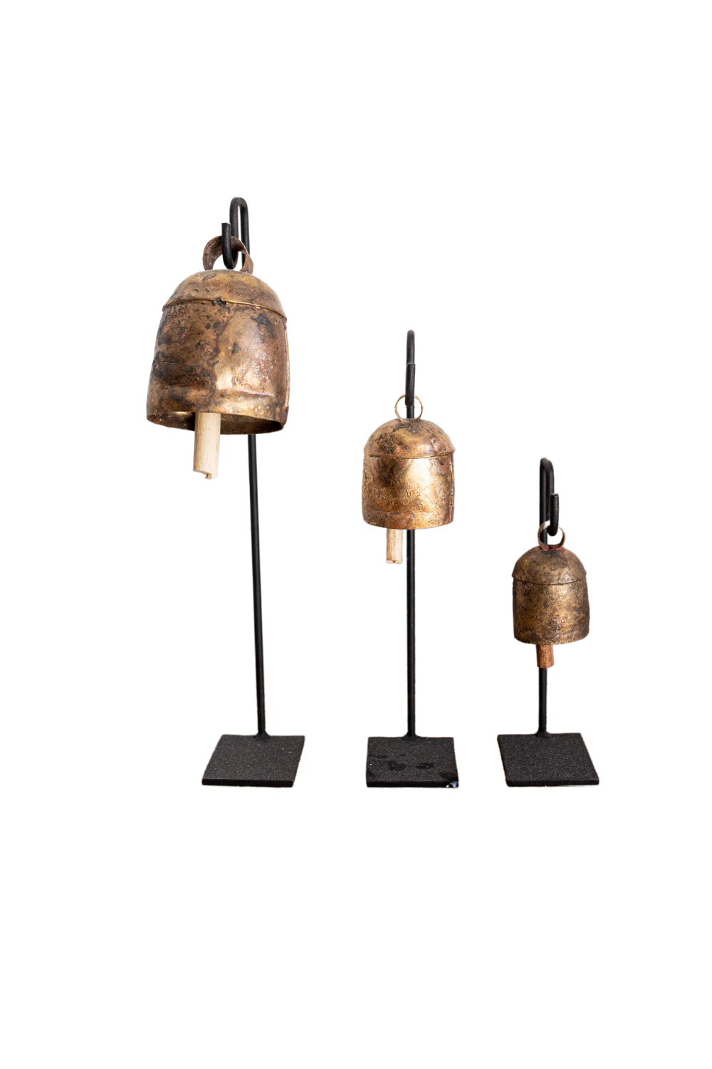 Vintage Inspired Iron Bell Stands