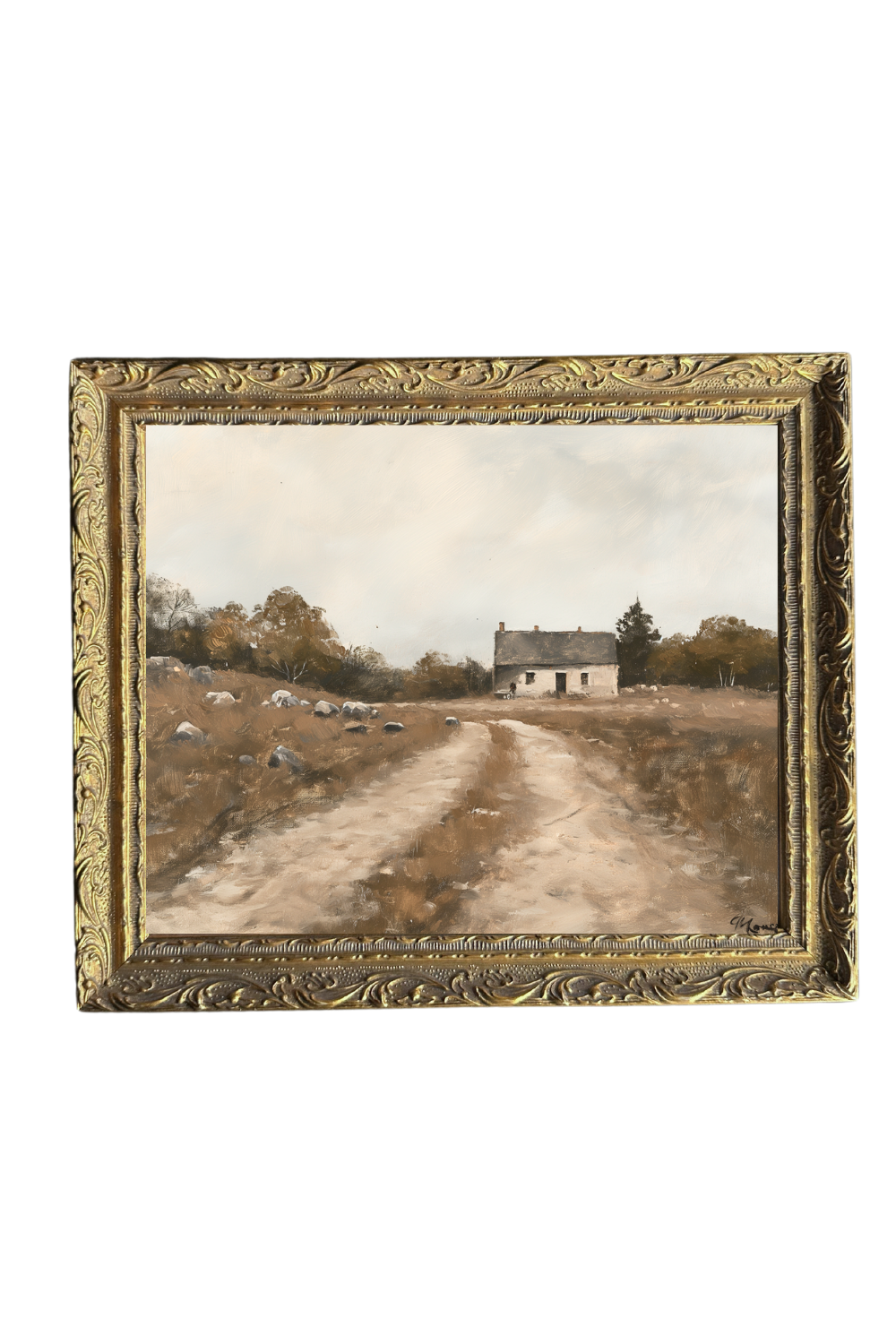 Vintage Farm House Framed Art