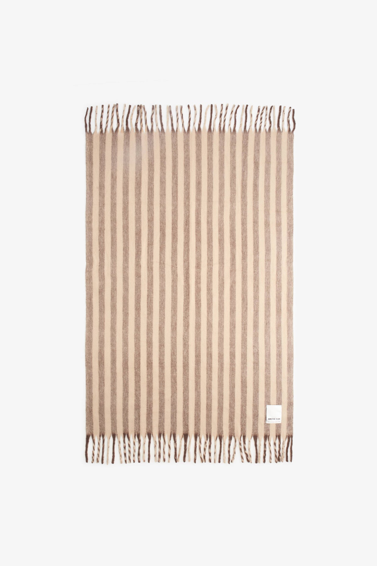 Burnt Umber Stripe Wool Throw