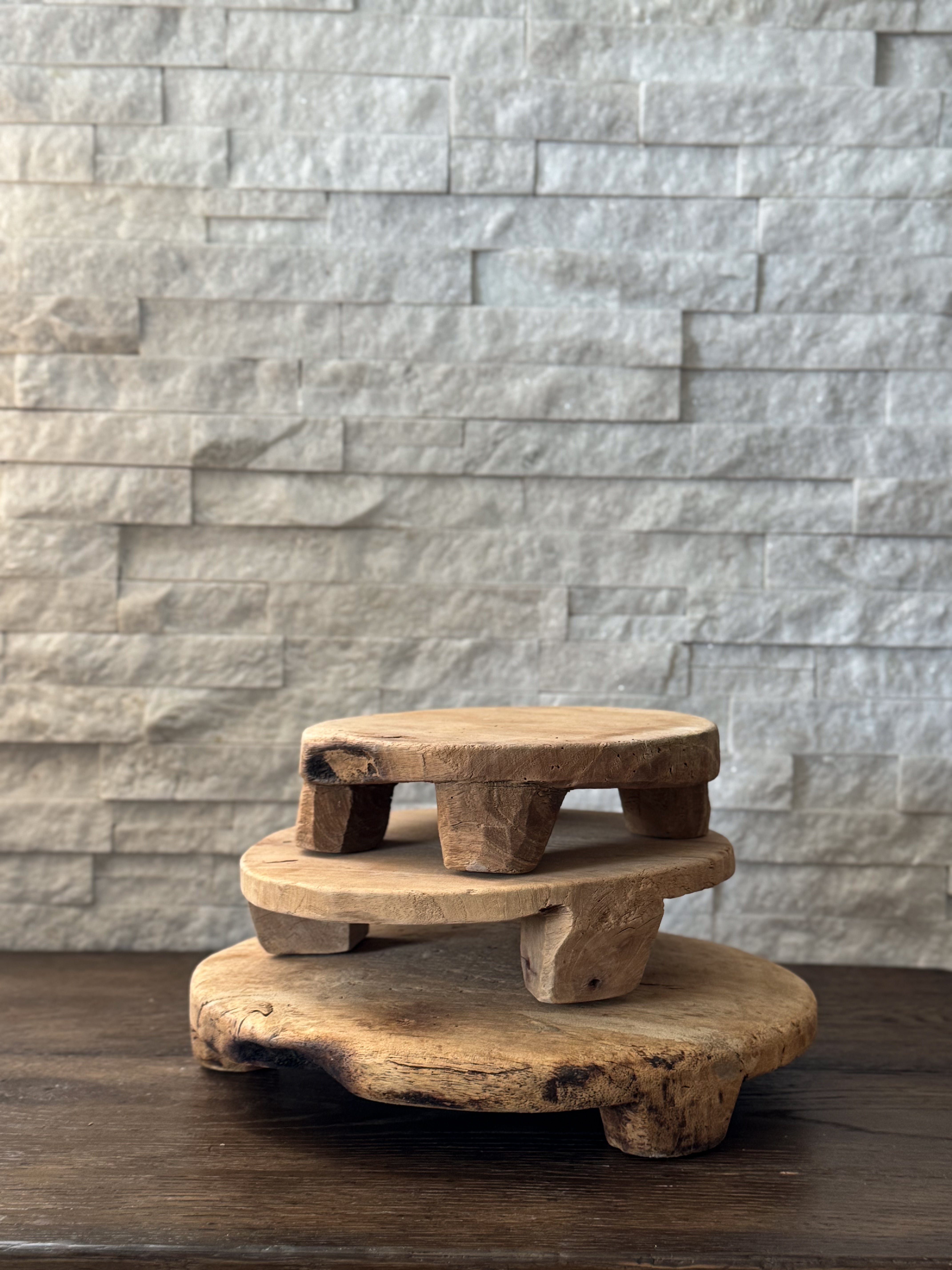 Vintage Bleached Wood Chapati Board