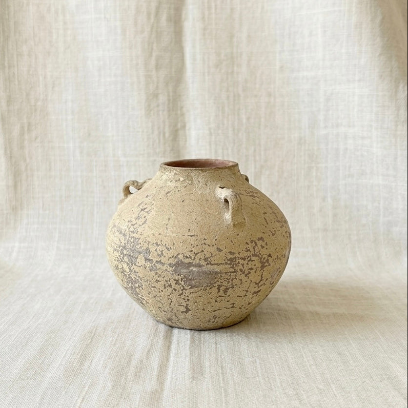Vintage Vietnamese 3-Handle Vessel no.3
