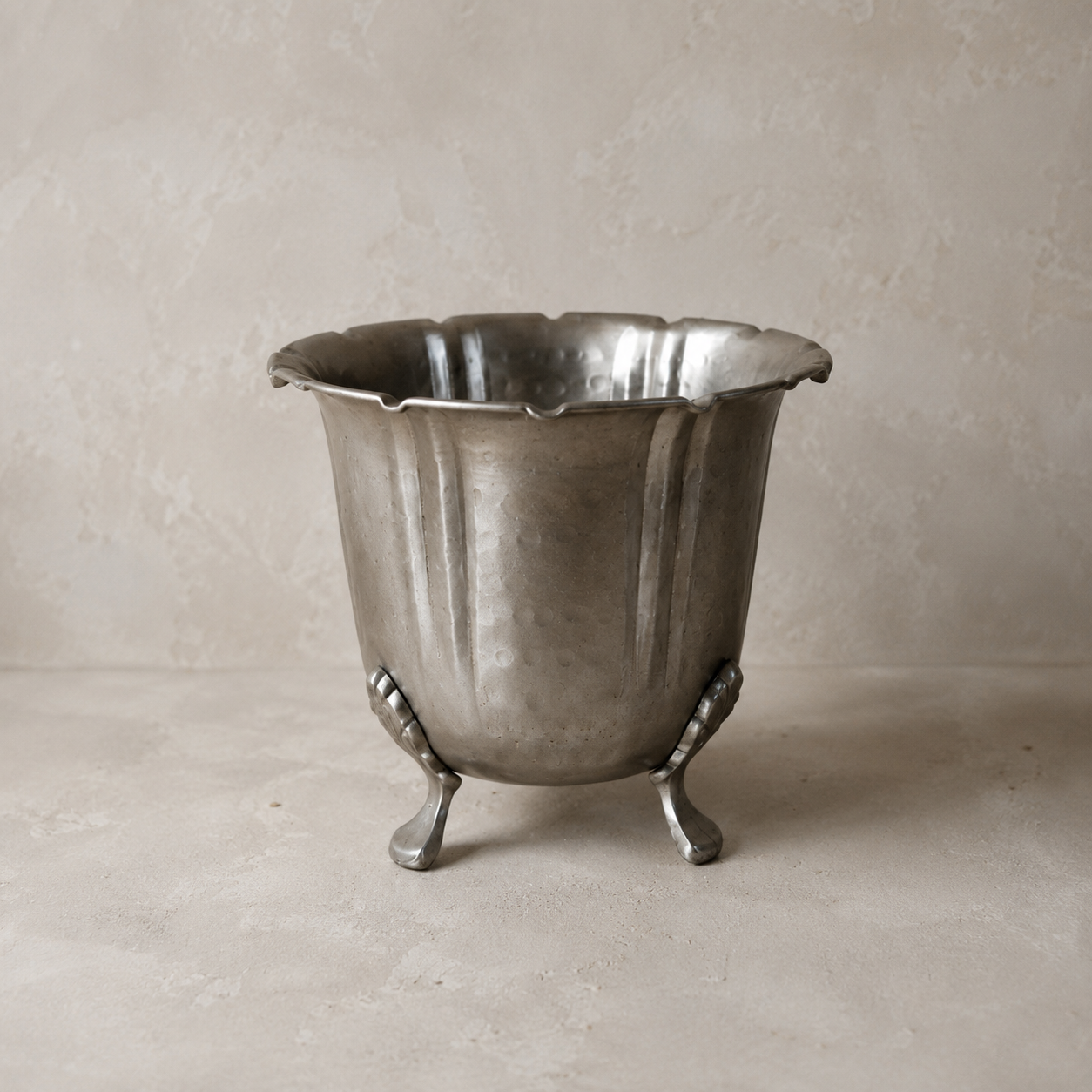 Vintage Art Deco Cast Aluminum Bowl