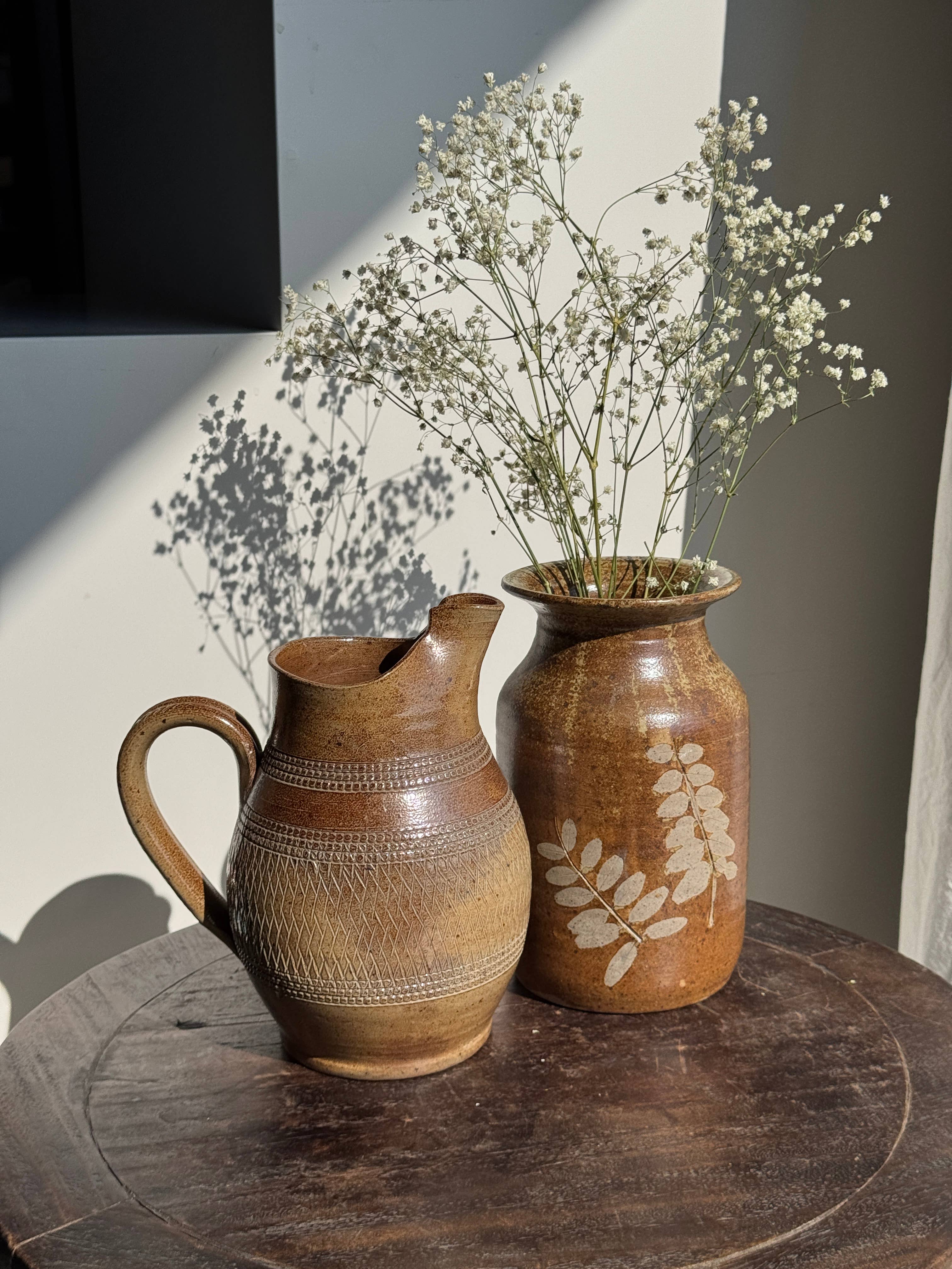 Found French Floral Vase