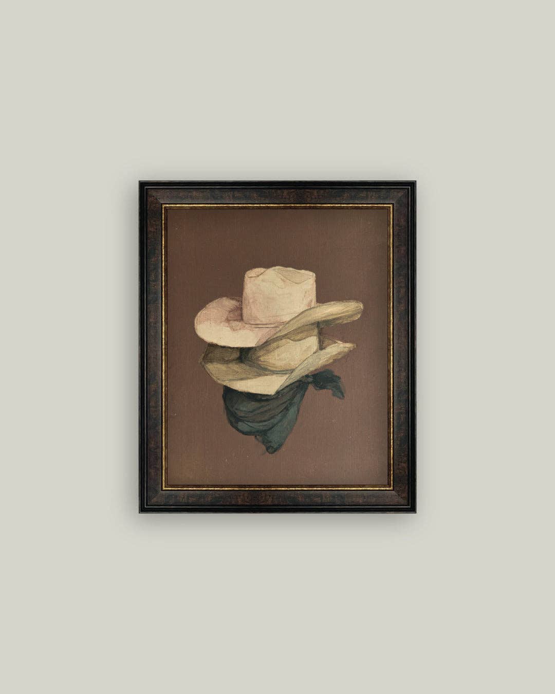 Stacked Hats Framed Art