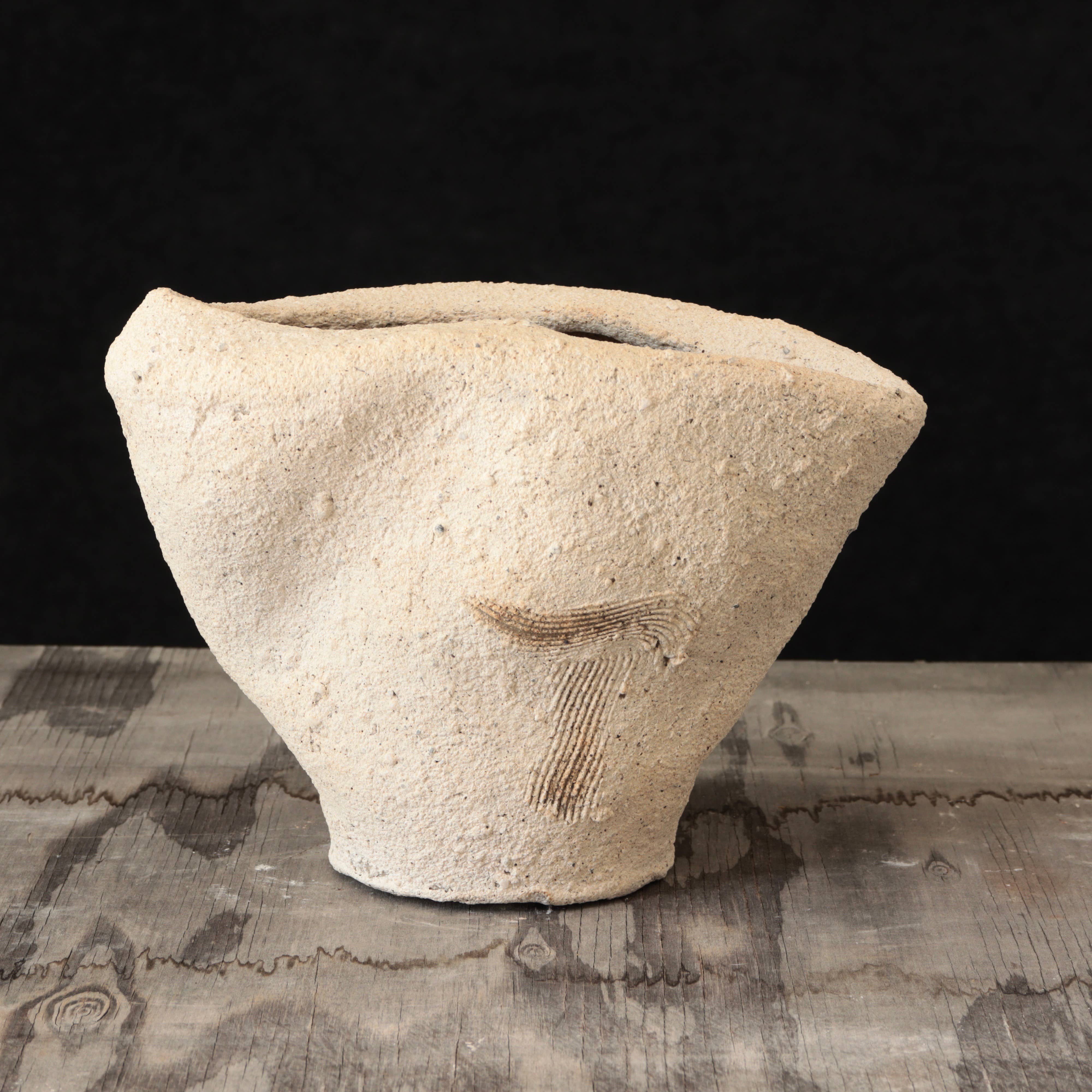 Landscape Vase Unglazed