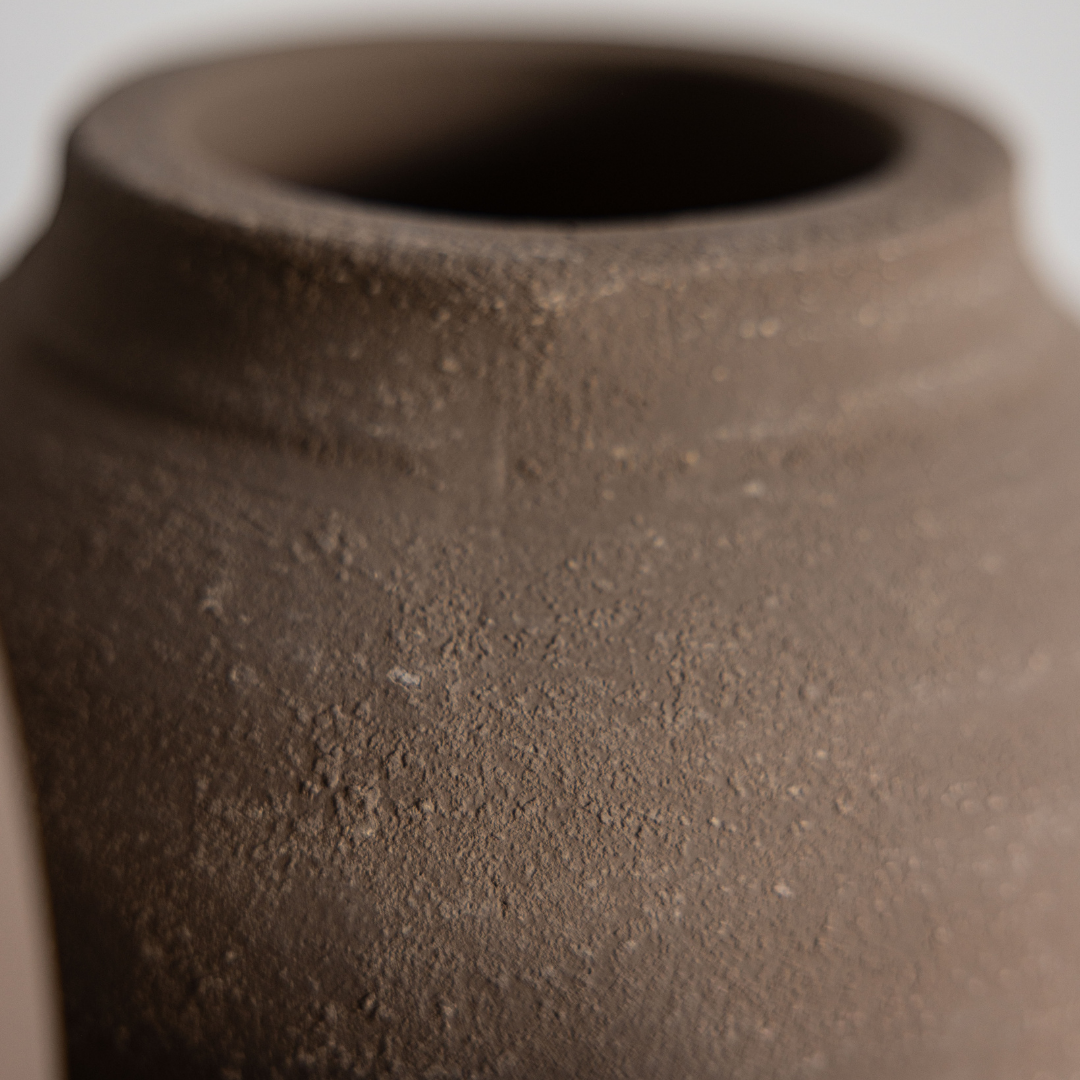 Hugo Grey Wash Round Vase