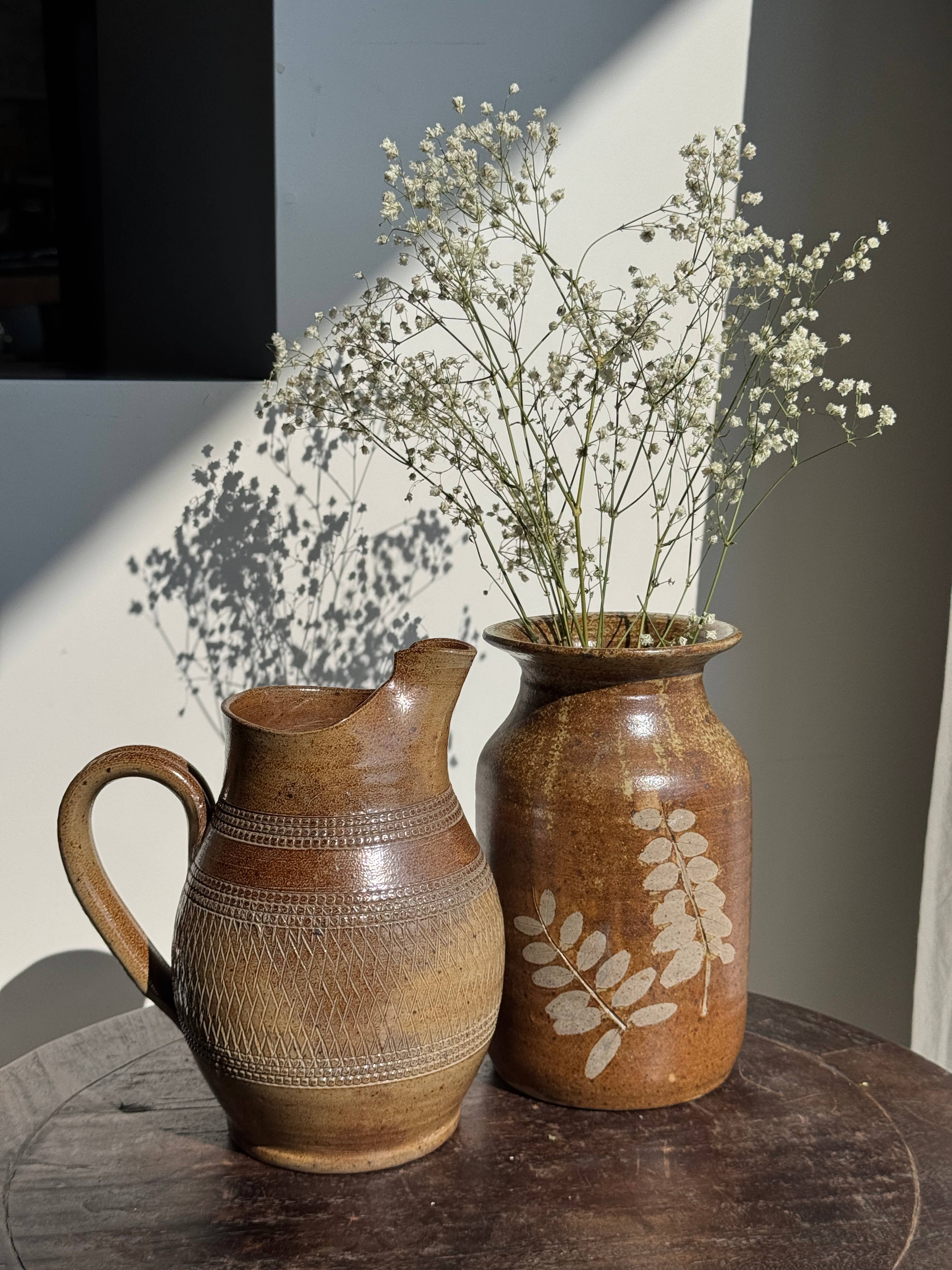 Found French Floral Vase