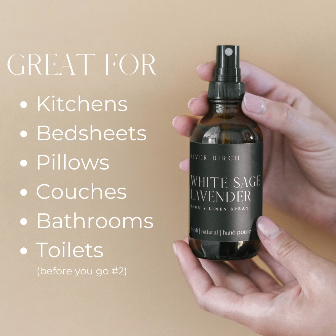 White Sage Lavender Room + Linen Spray