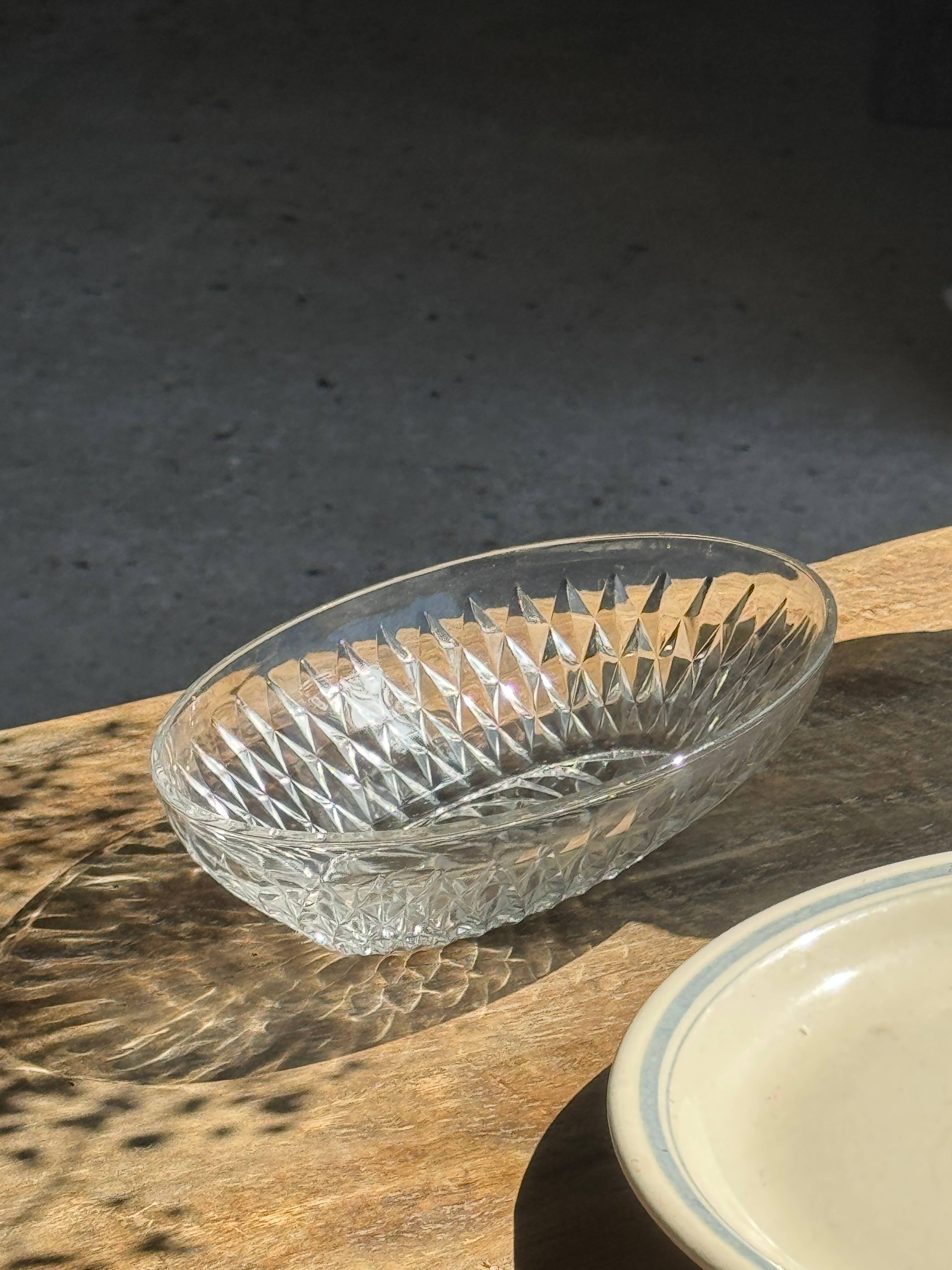 Vintage French Glass Dish no.1