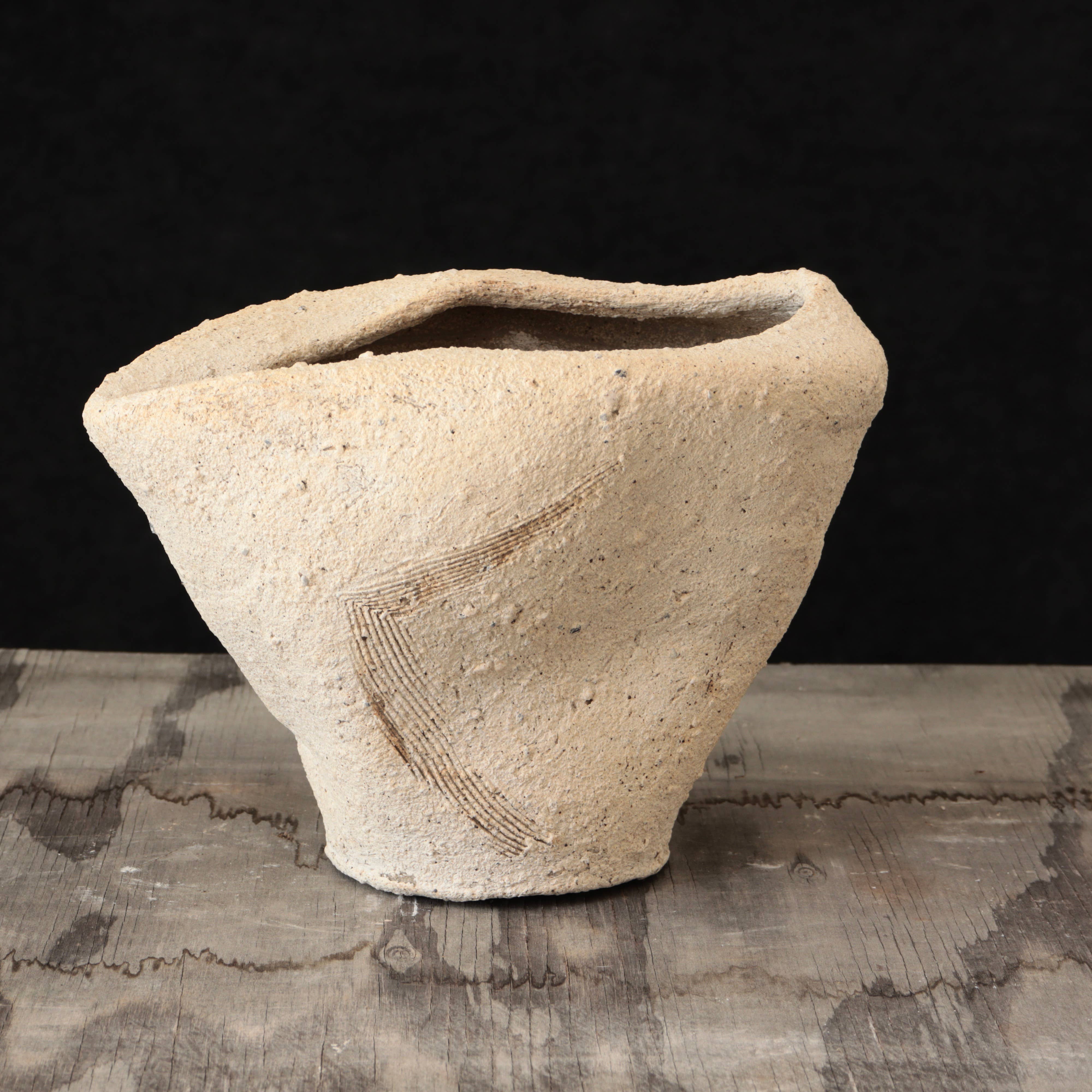 Landscape Vase Unglazed