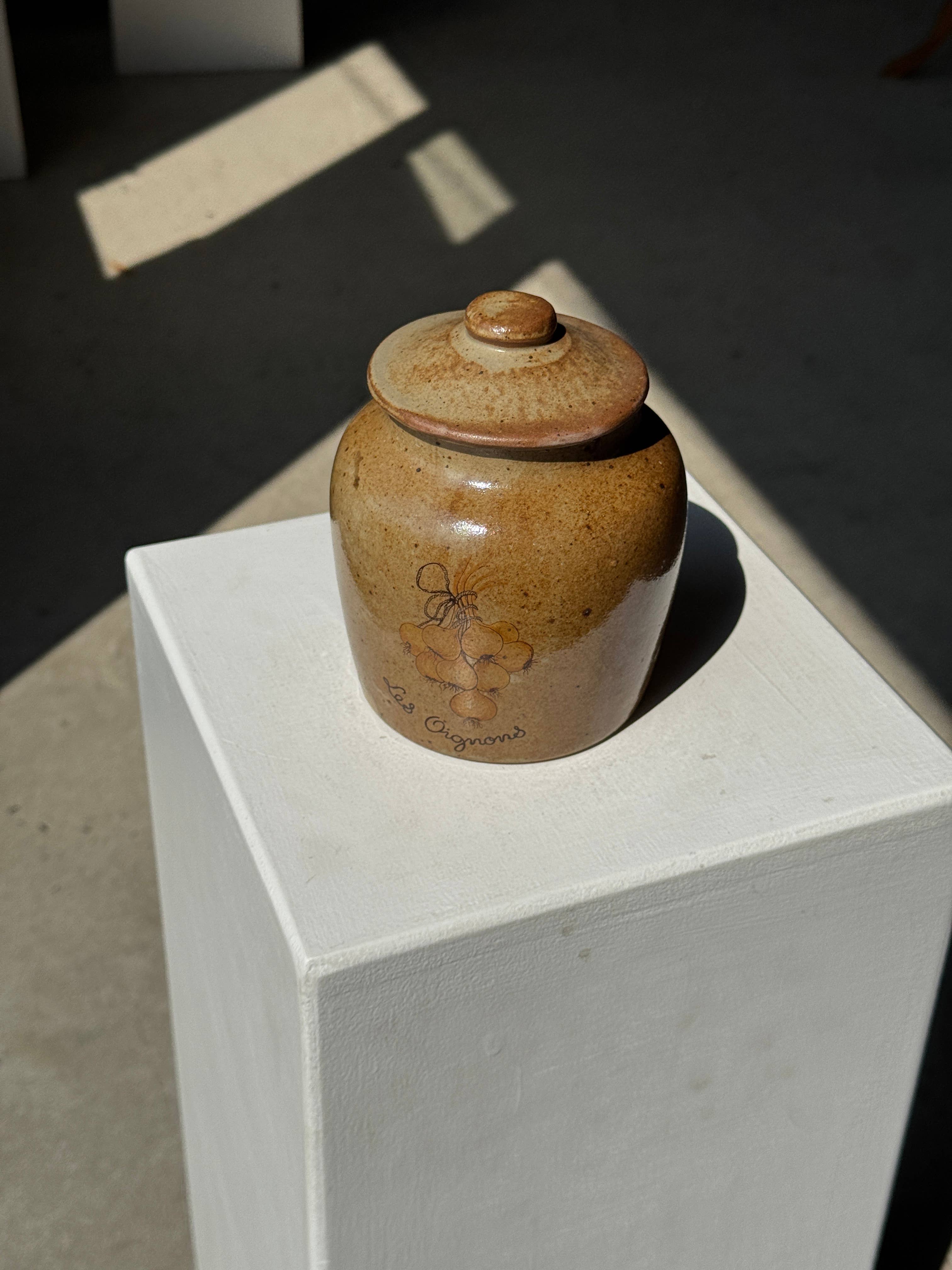 Found French Pot with Lid