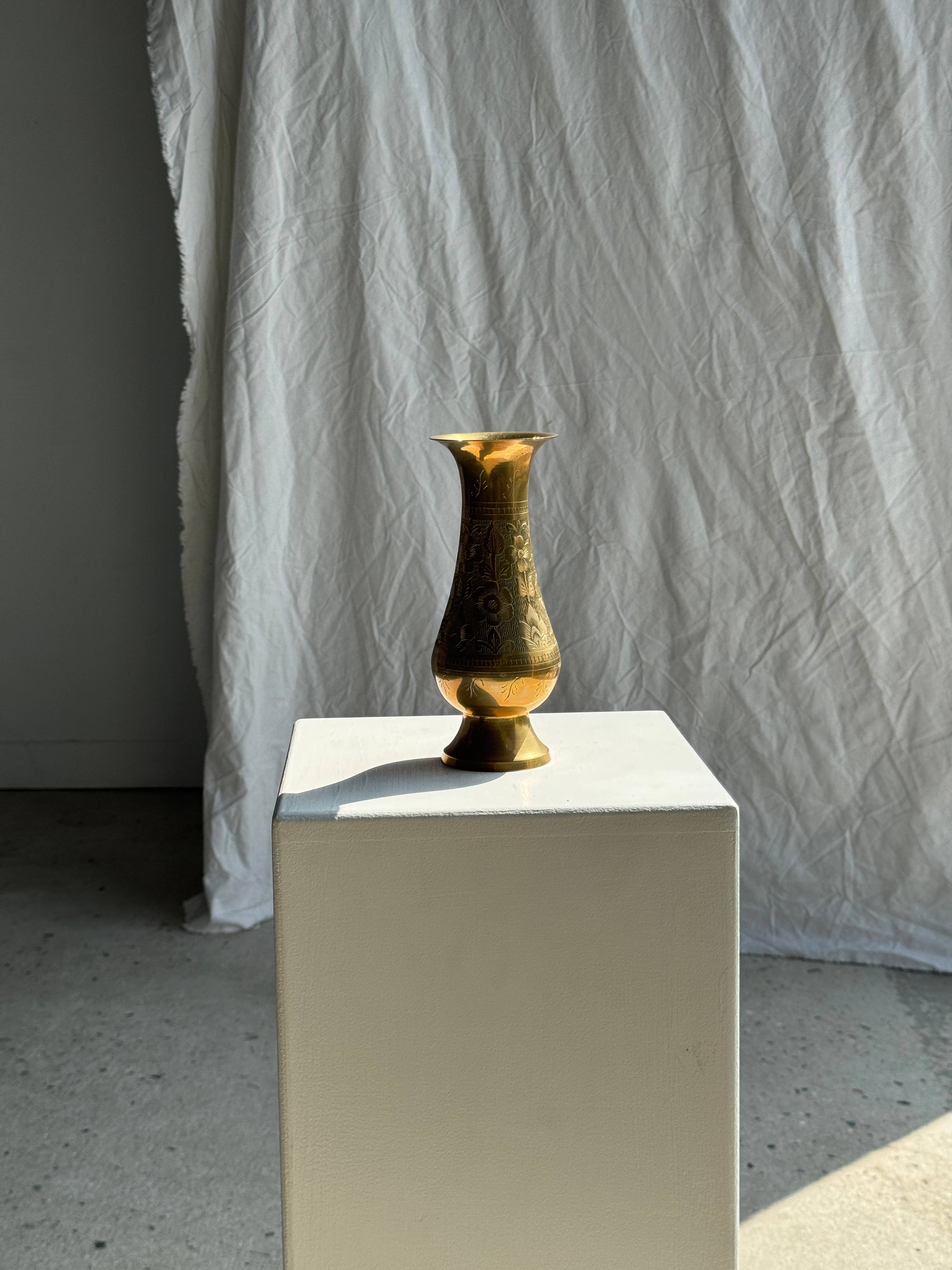 Found Brass Vase