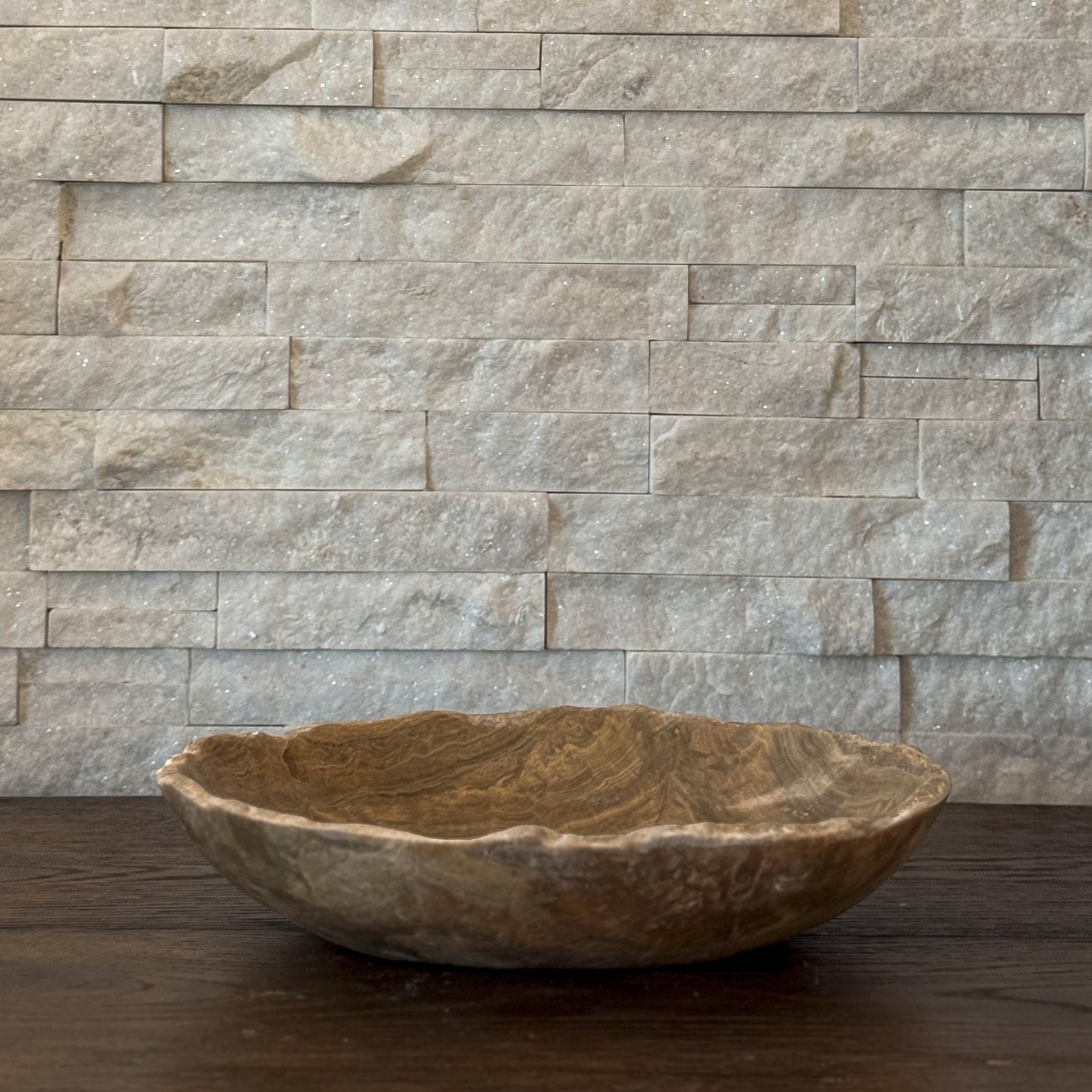 Honey Onyx Raw Edge Bowls