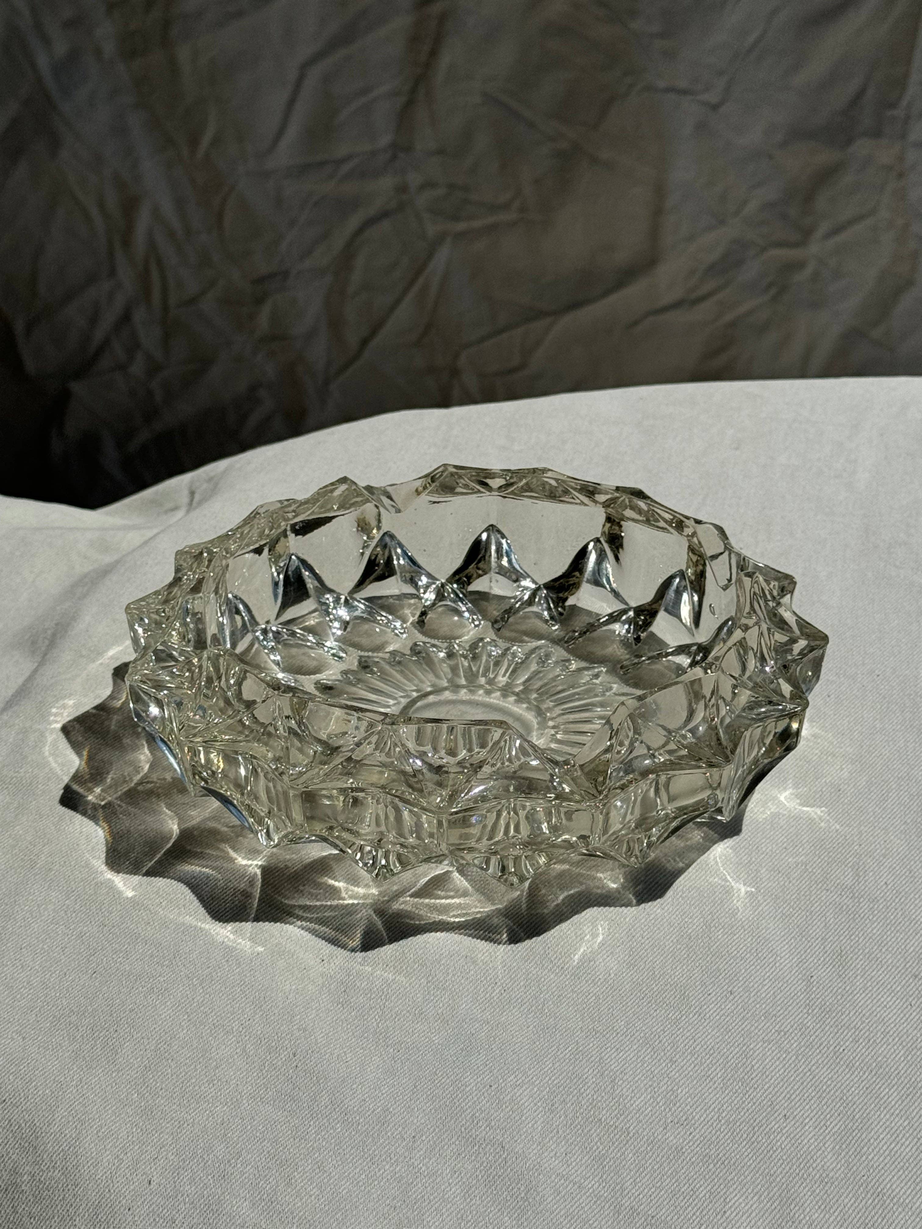 Found French Glass Dish