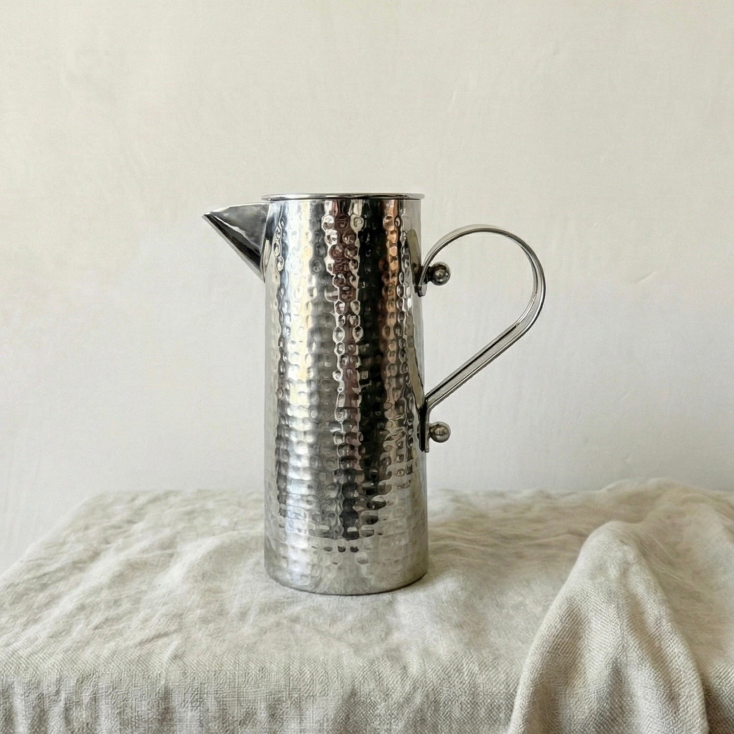 Stainless Steel Hammered Pitcher