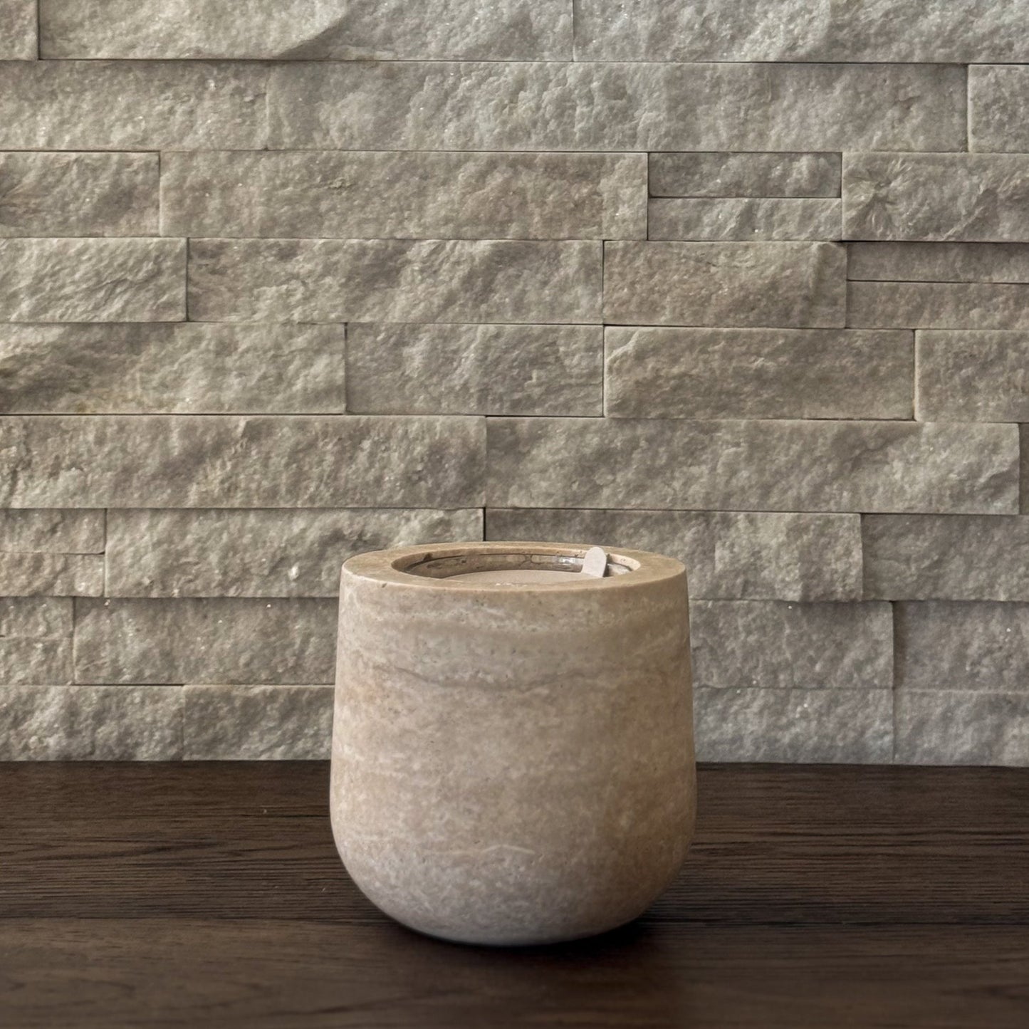 Stone candle vessels