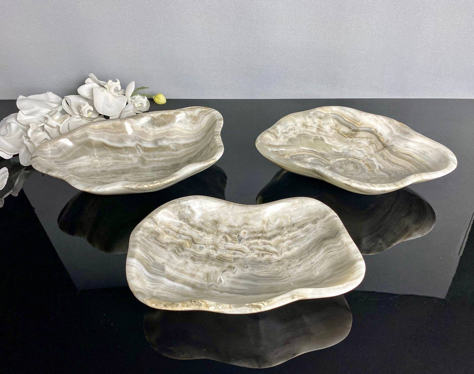 Grey Onyx Bowls (single)