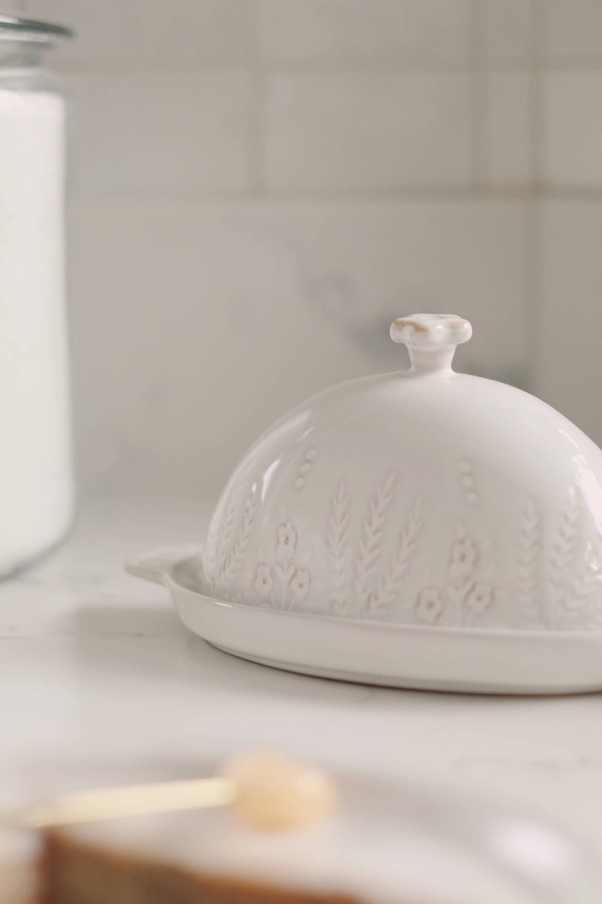 Wildflower Butter Dish