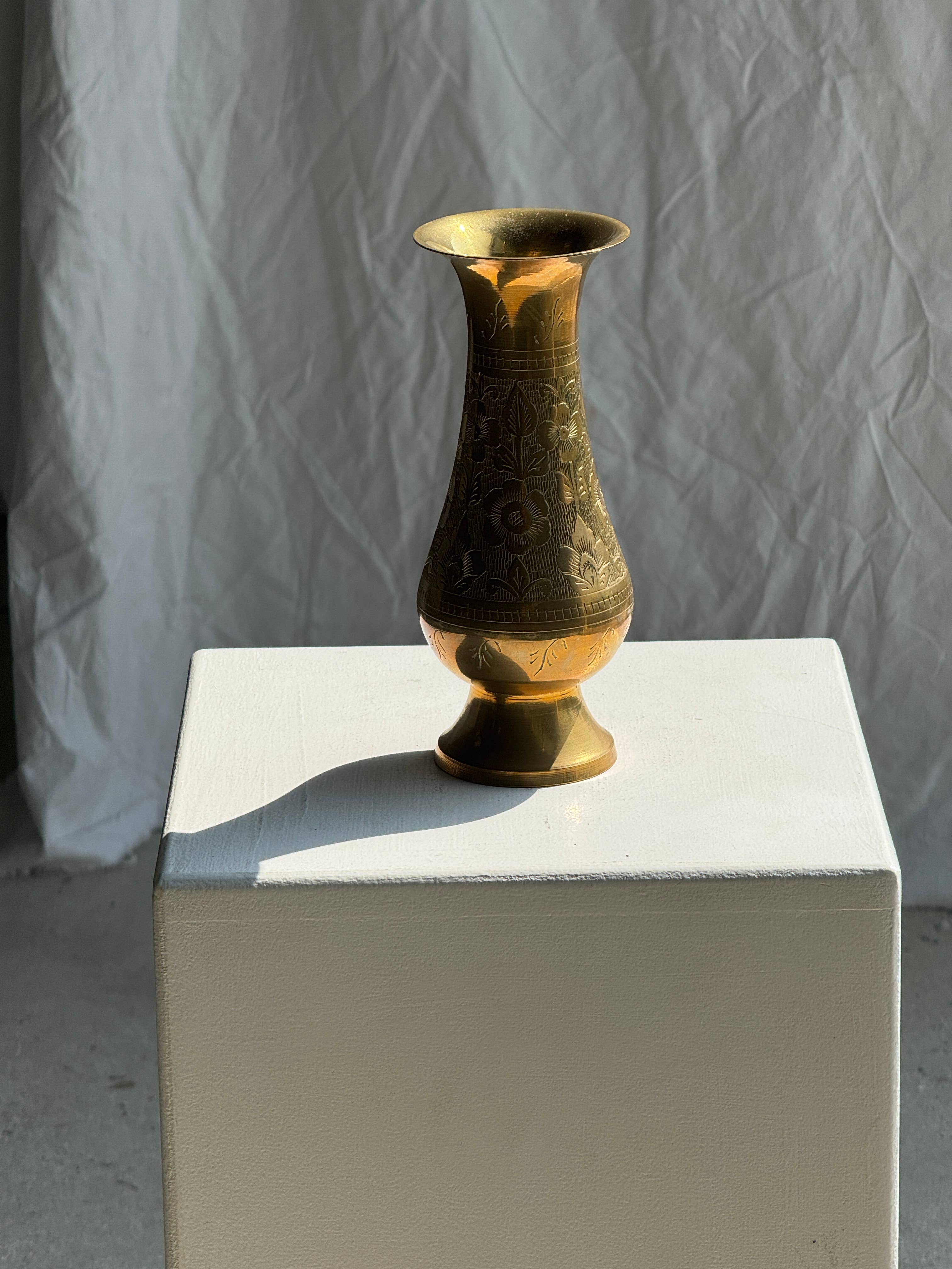 Found Brass Vase