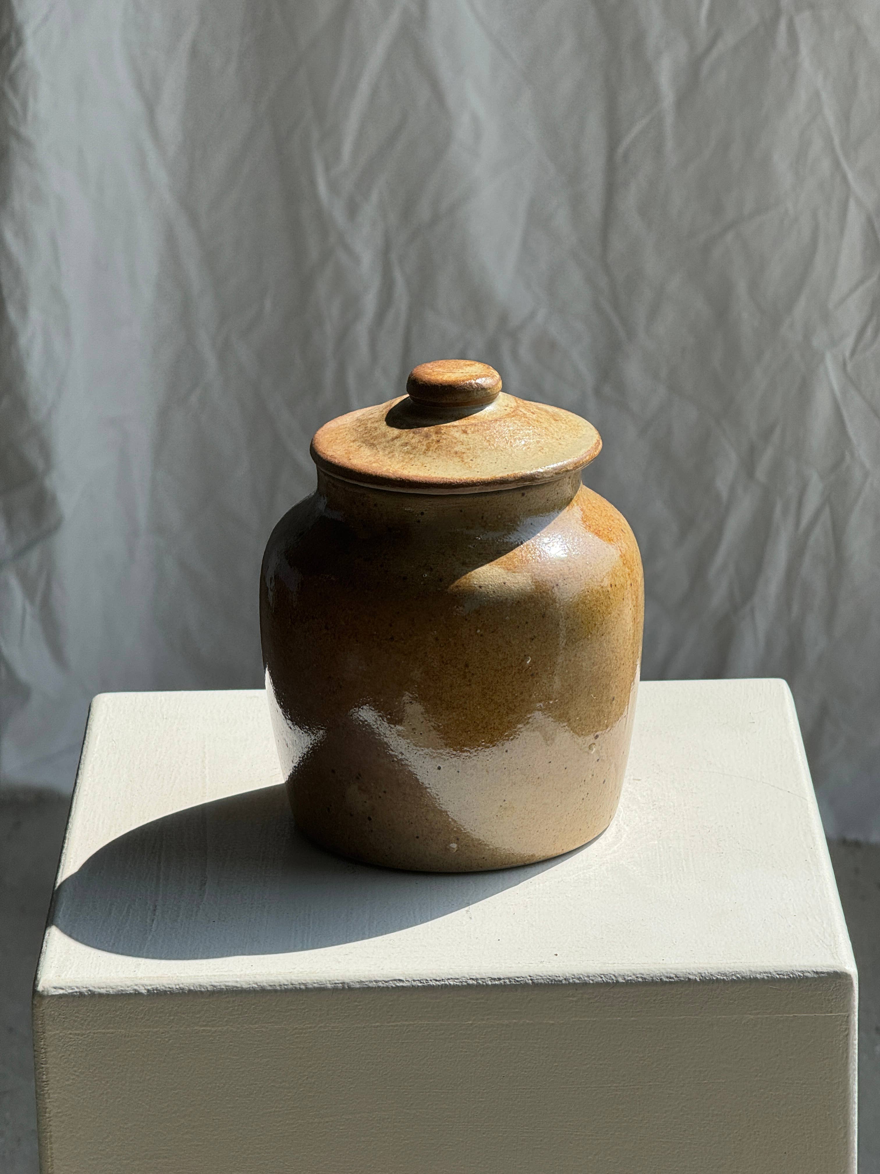 Found French Pot with Lid