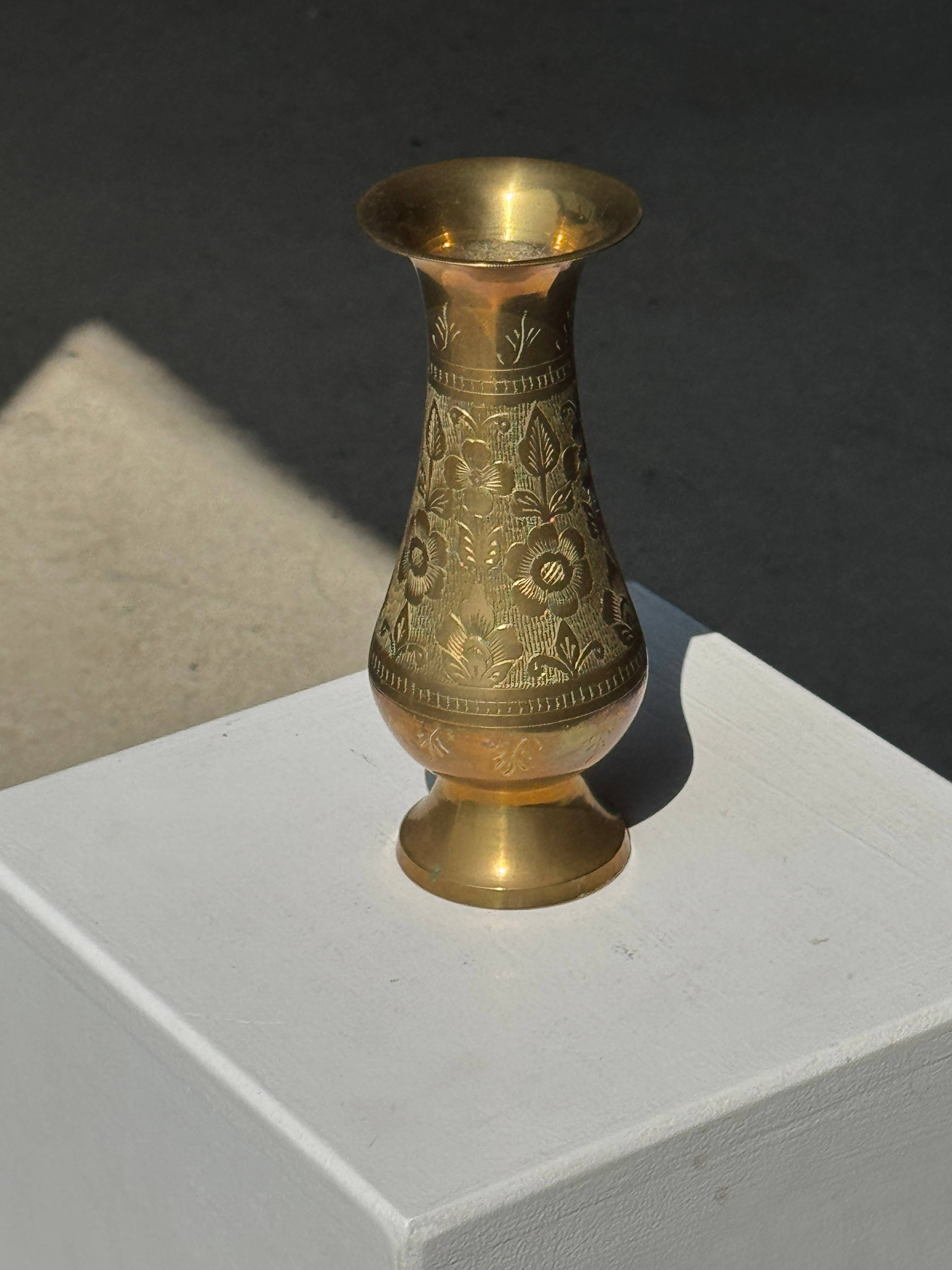 Found Brass Vase