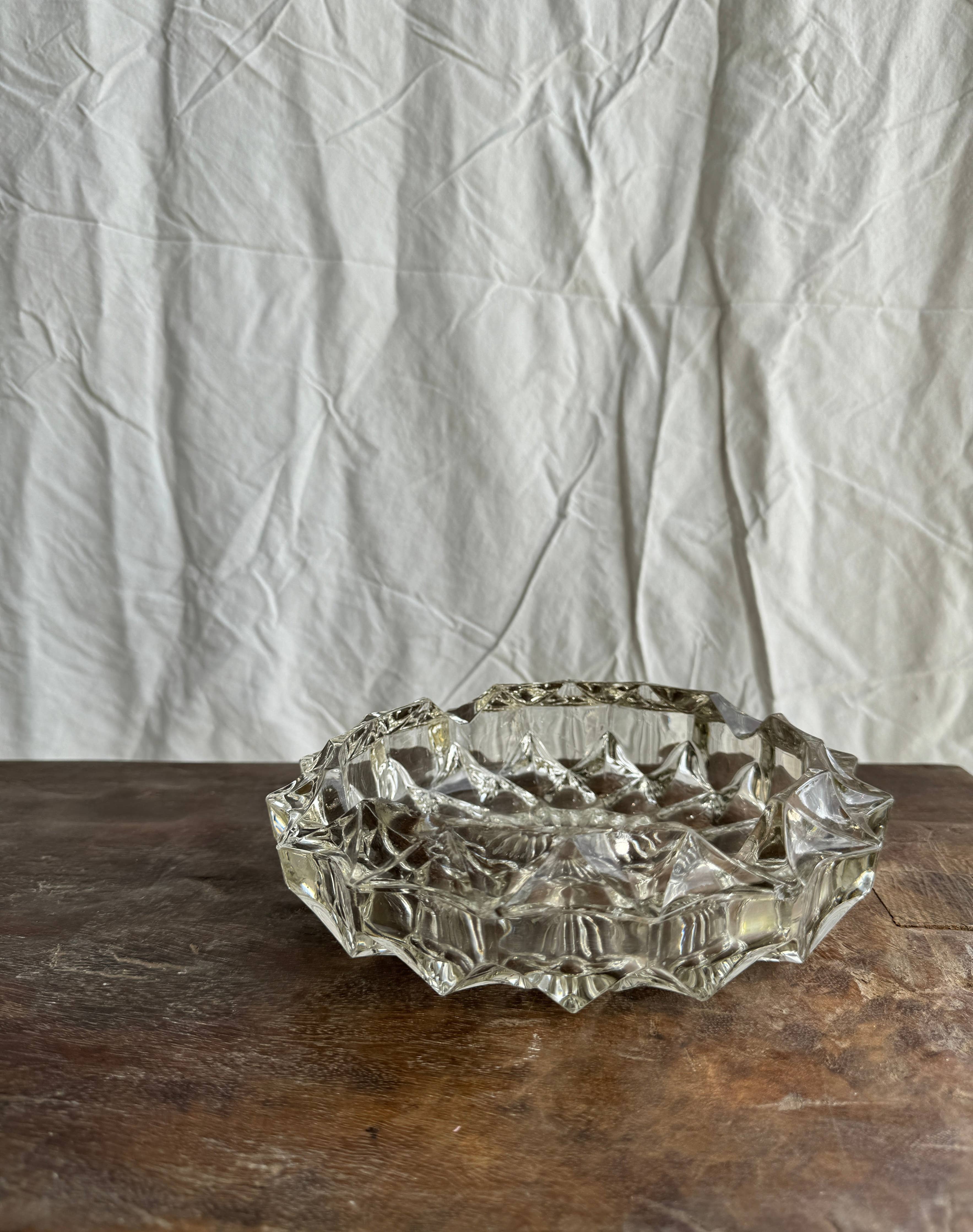 Found French Glass Dish