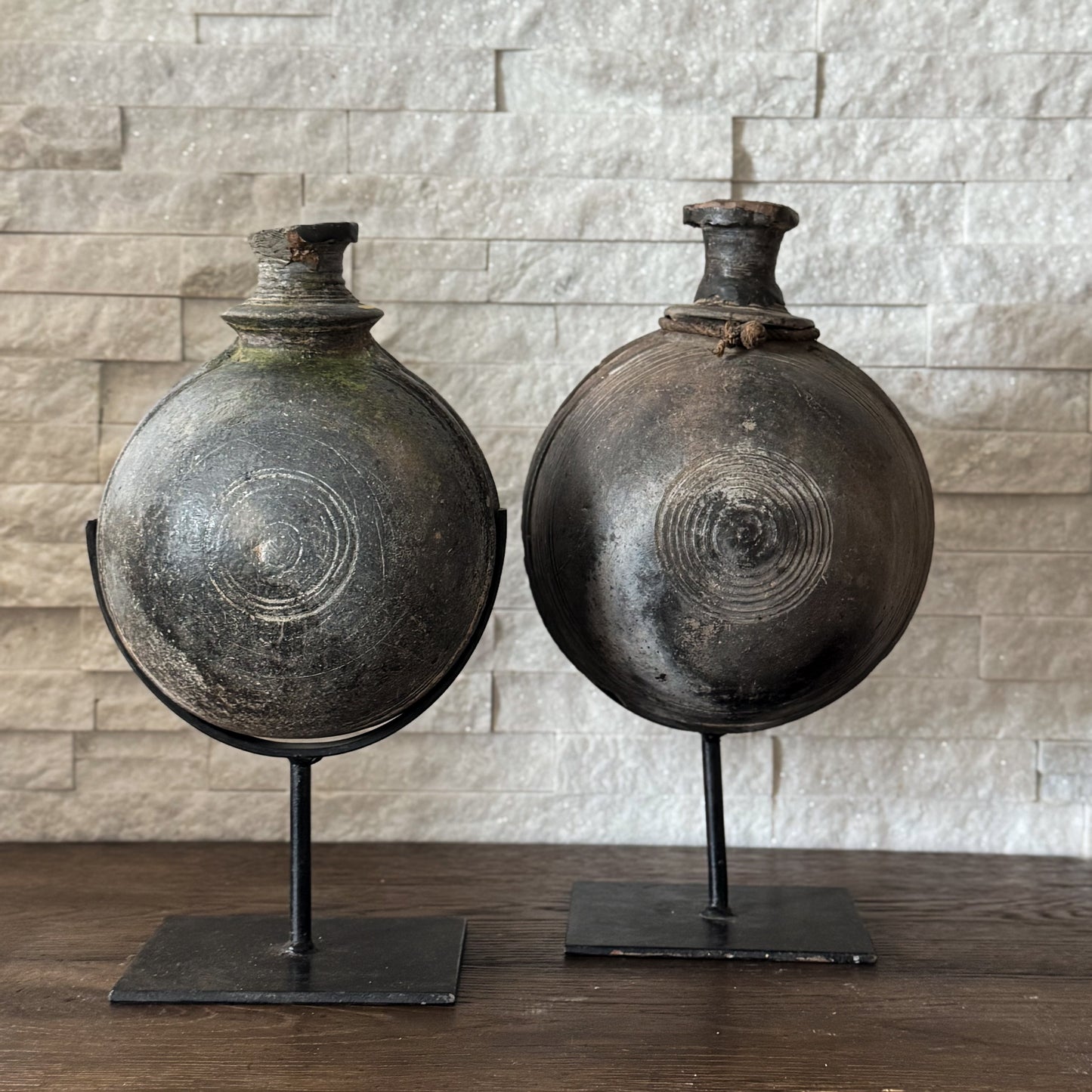 Vintage Pot on Stand 