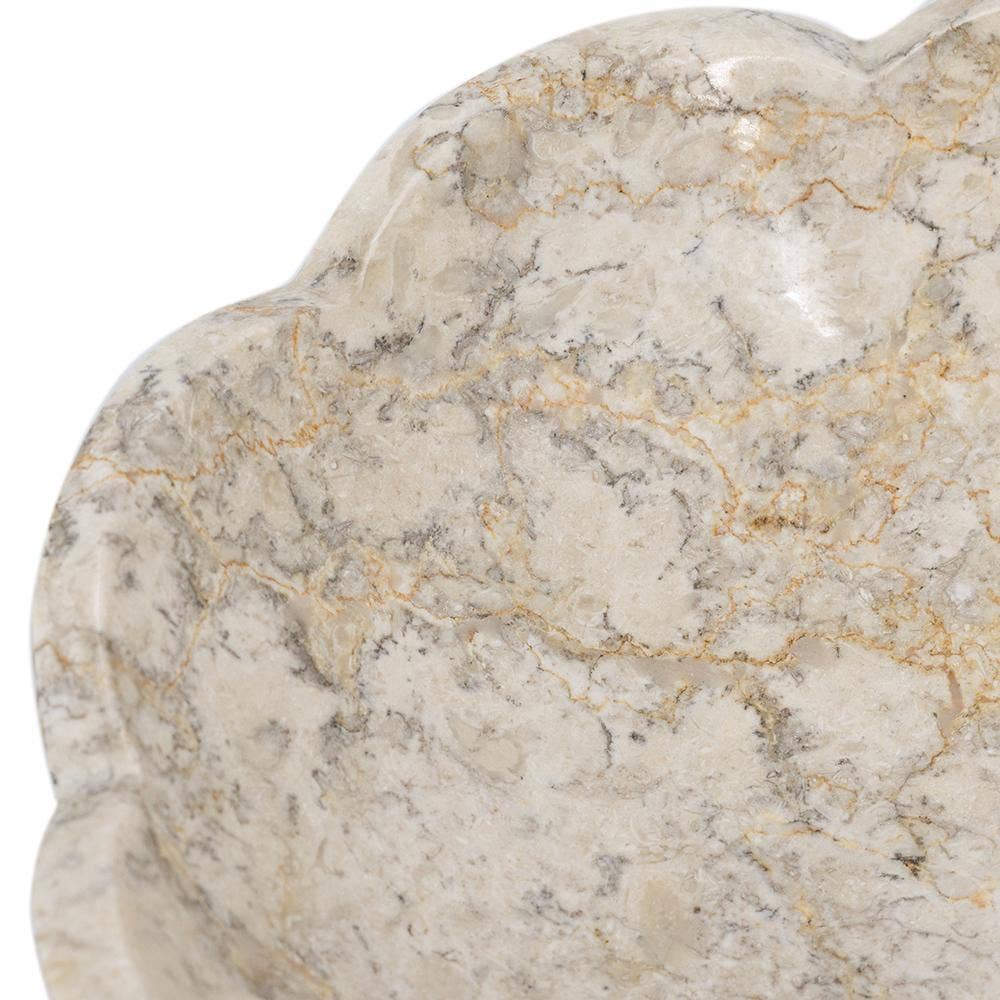 Scalloped Marble Bowl