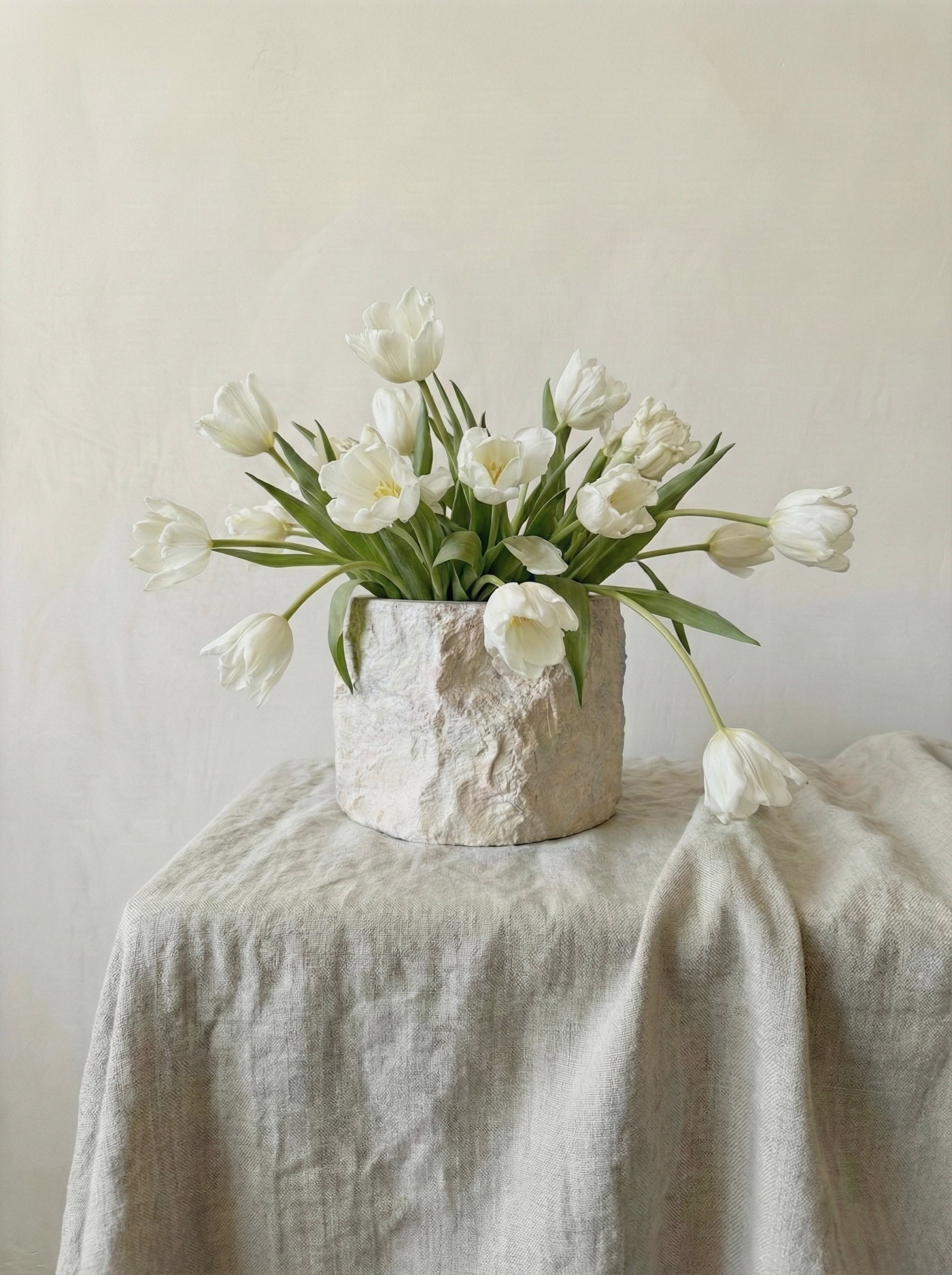 Large Marble Planter