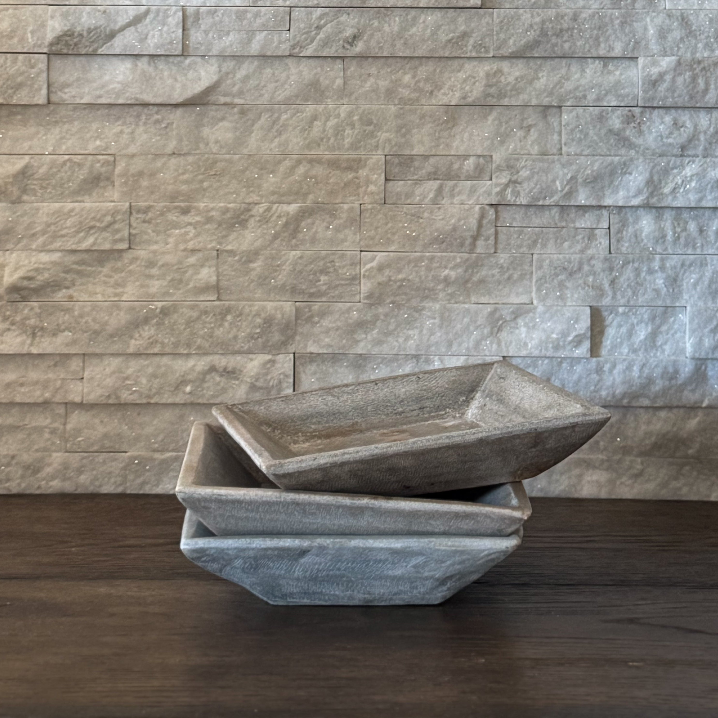 Vintage Marble Square Plate