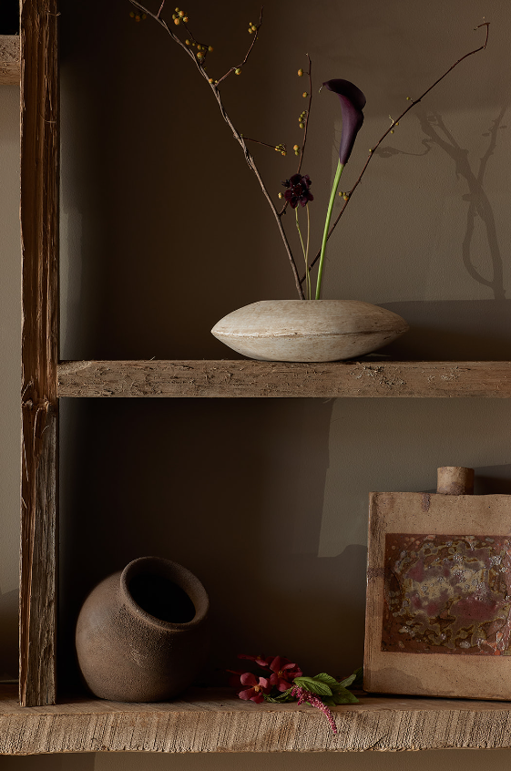 Brownstone Angled Vase