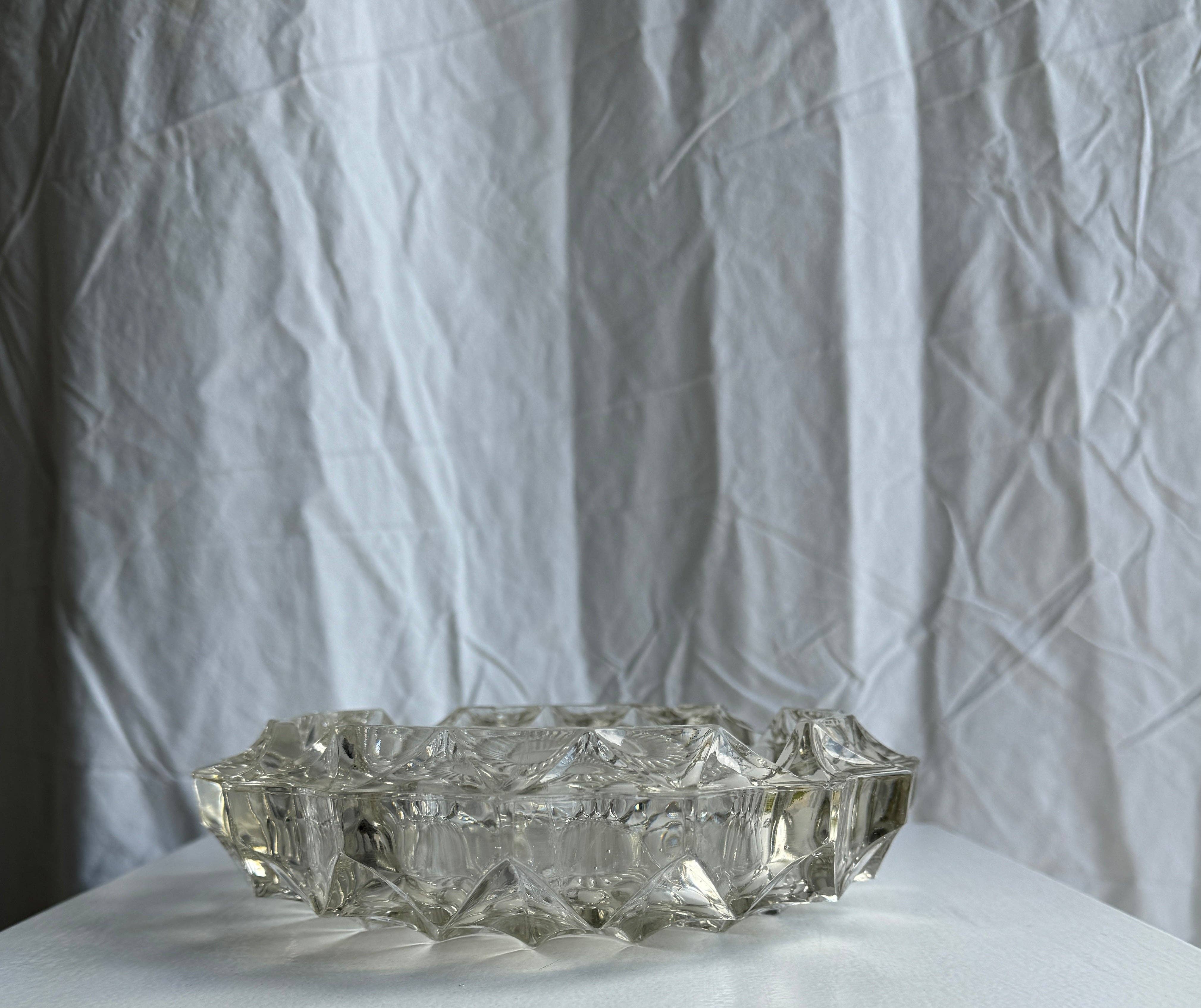 Found French Glass Dish