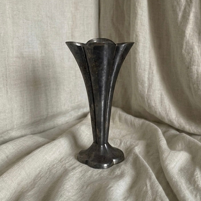 Vintage Silver Plate Vase