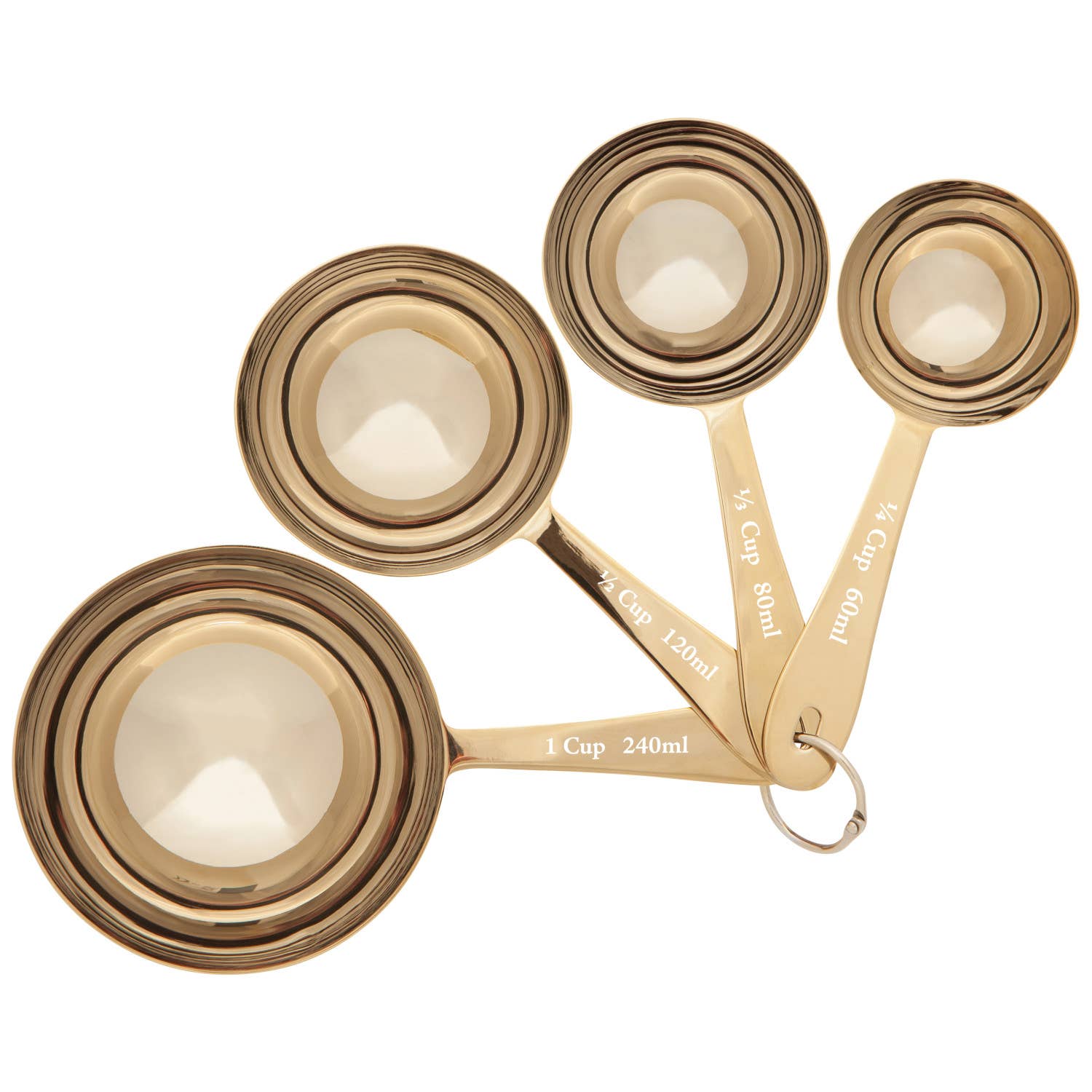 Gold Measuring Cups |Set of 4