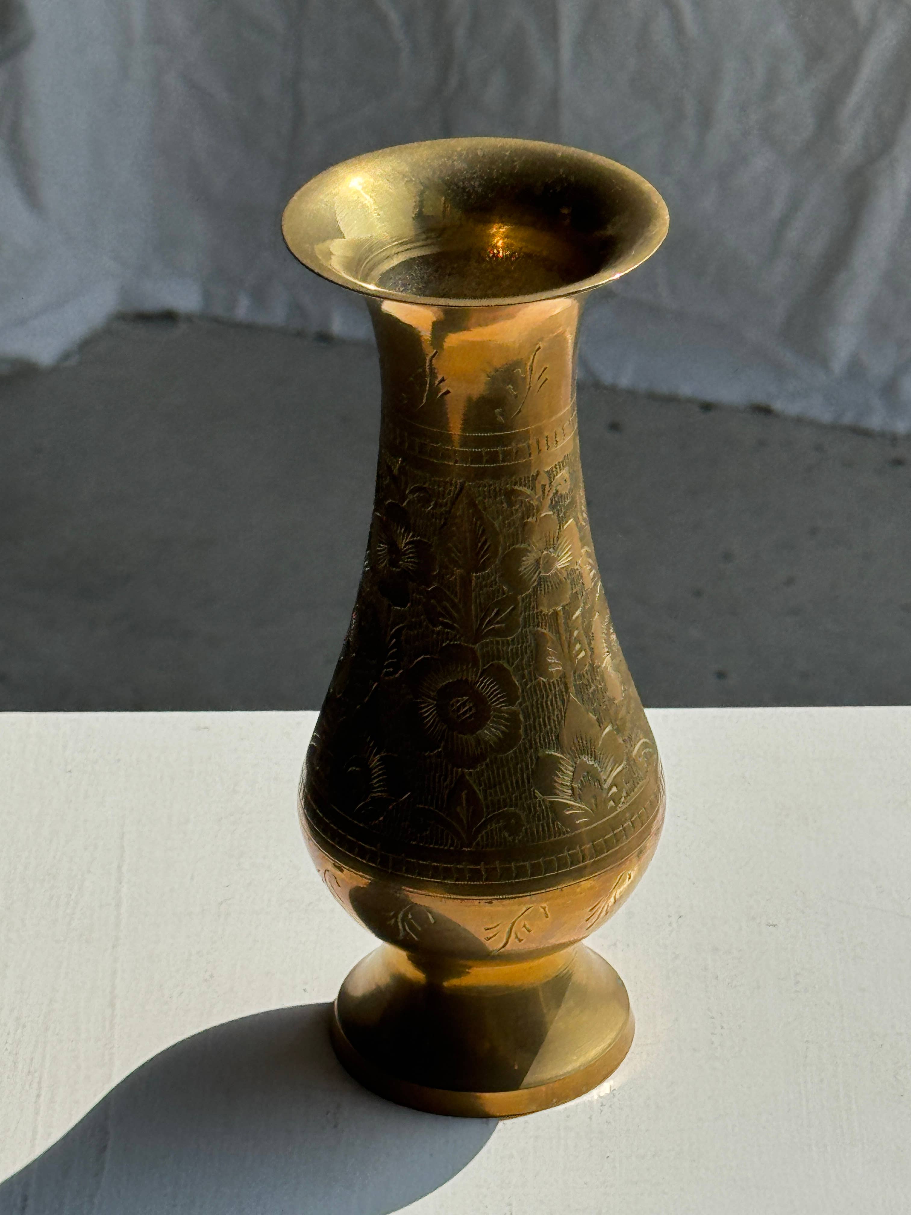 Found Brass Vase
