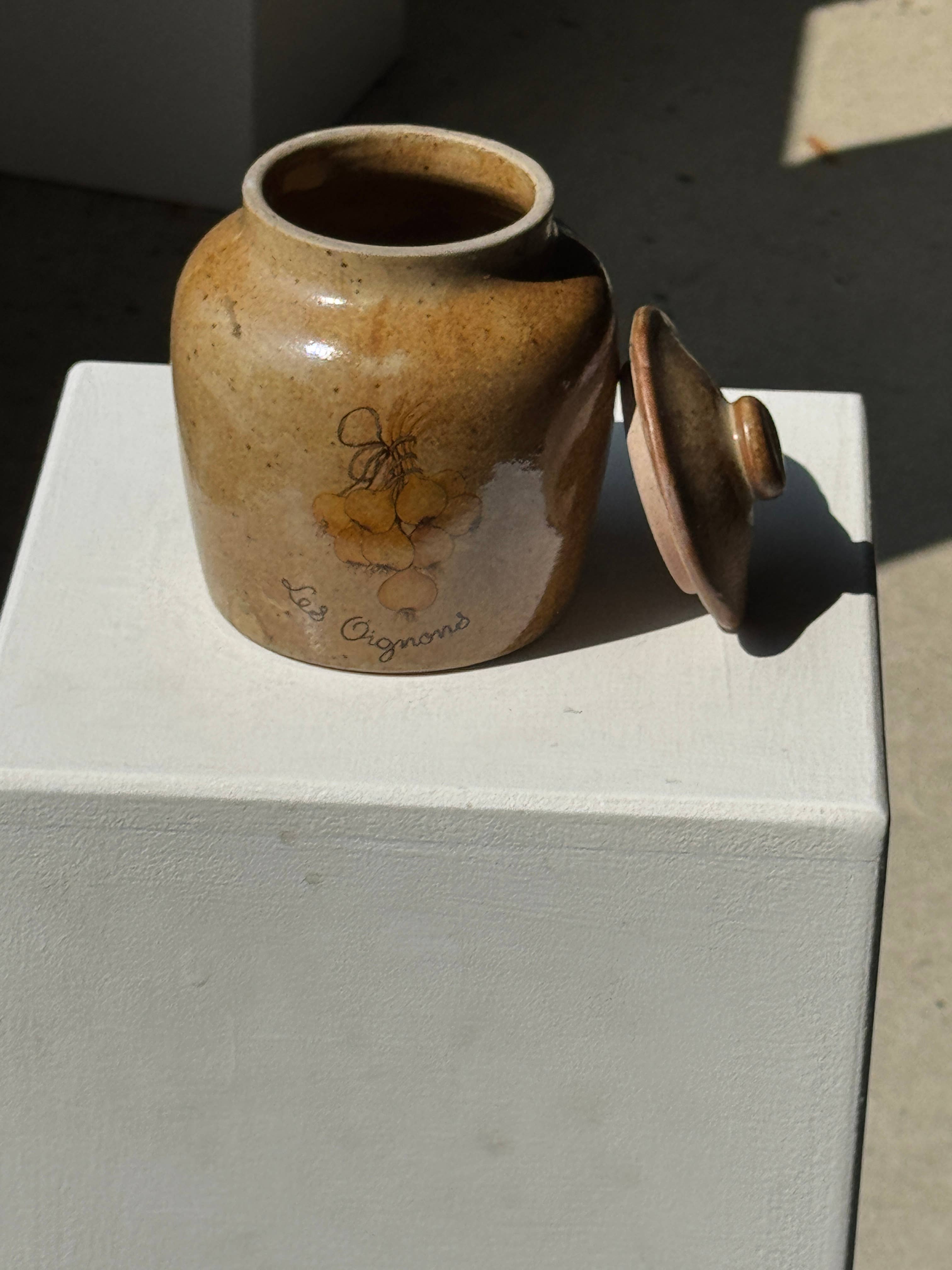 Found French Pot with Lid