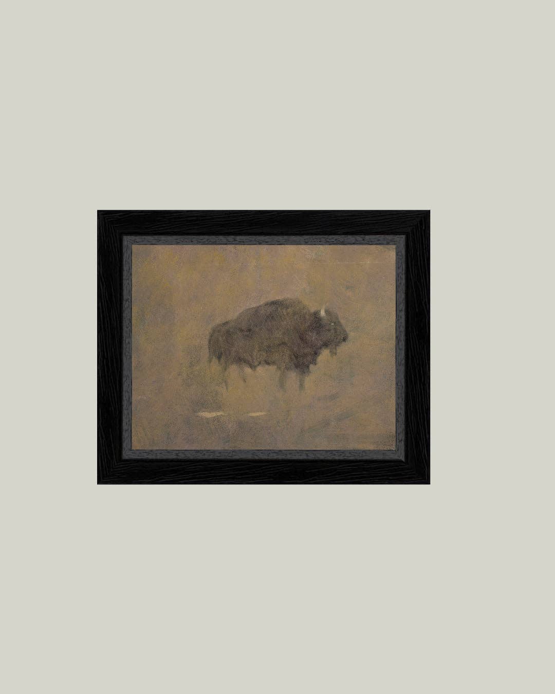 Buffalo in a Sandstorm Framed Art