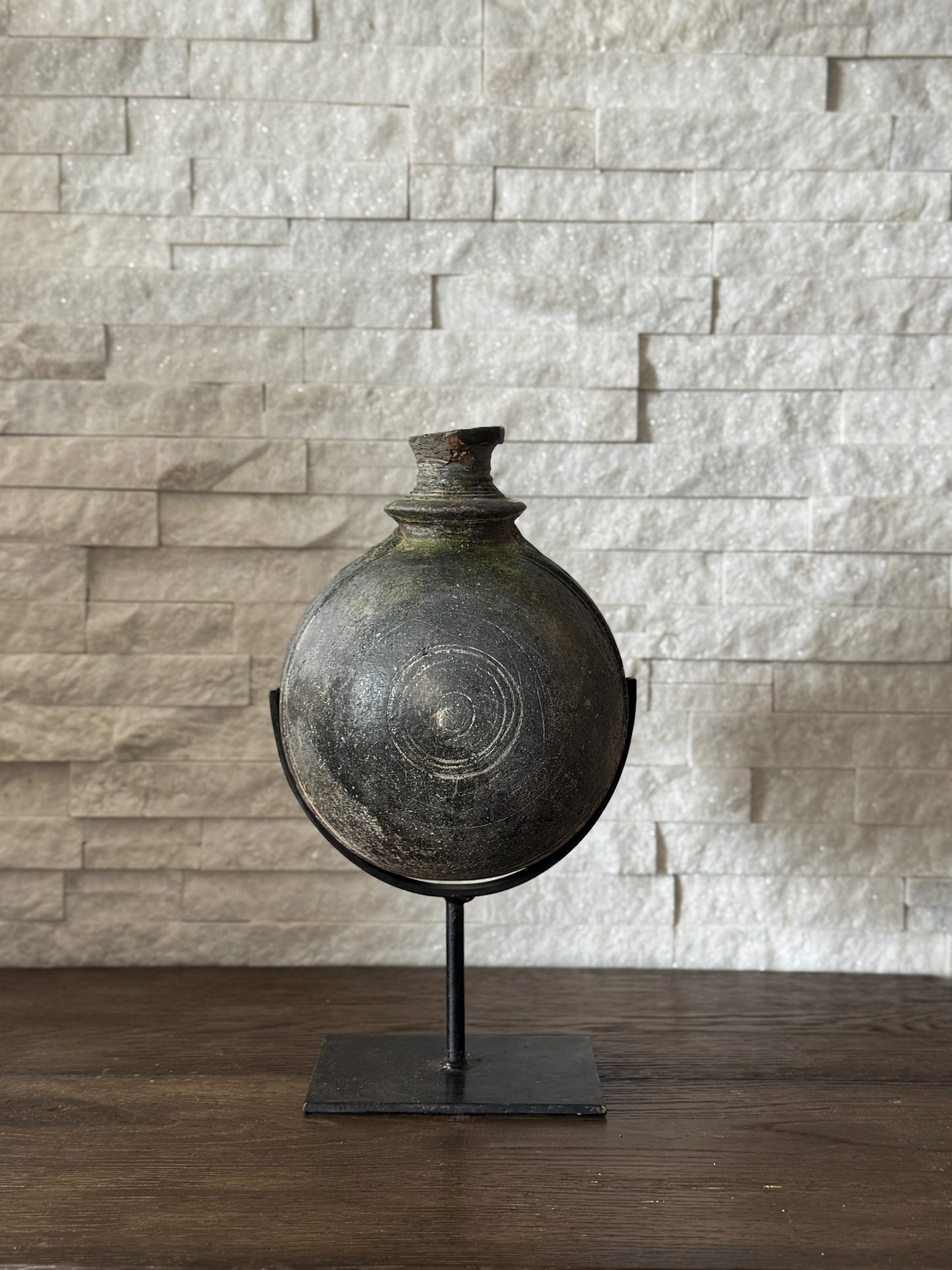 Vintage Pot on Stand 