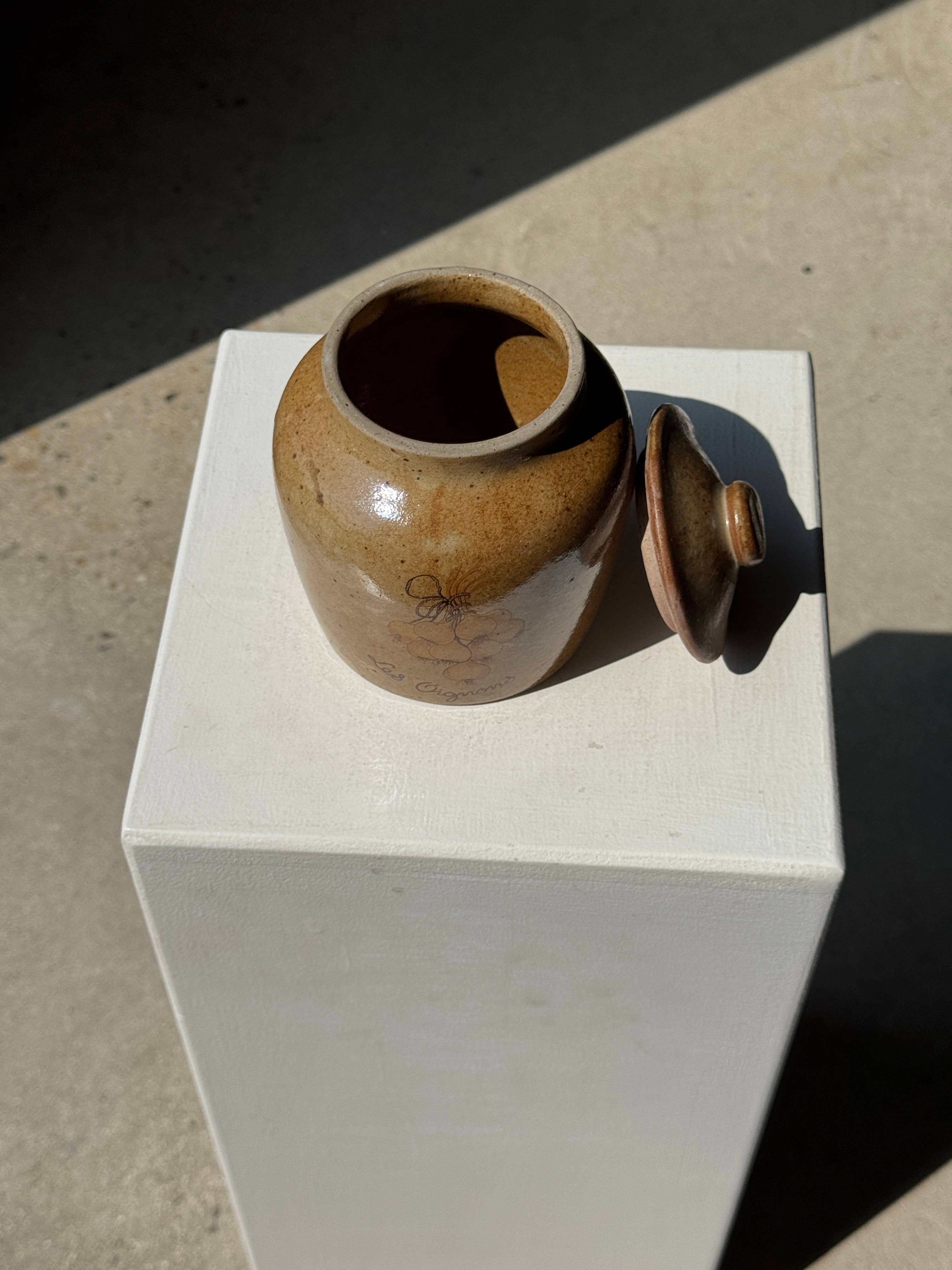 Found French Pot with Lid